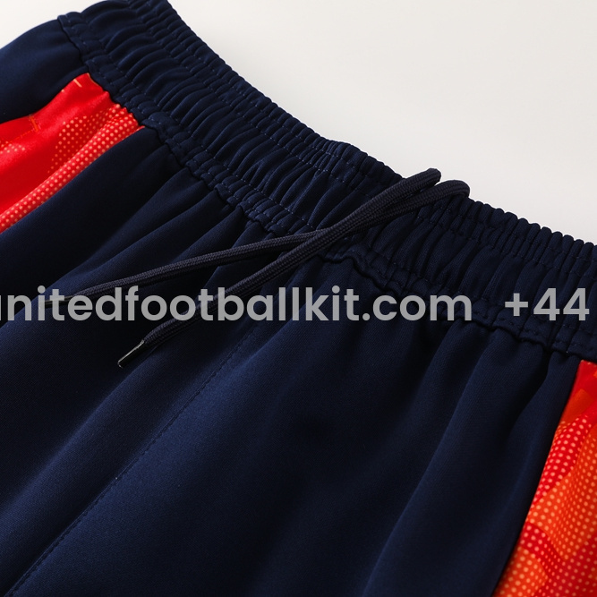 Unitedfootballkit.com | Manchester United 24-25 Jacket Training Tracksuit - Orange -Customize Name, Number and Patch | Worldwide Shipping