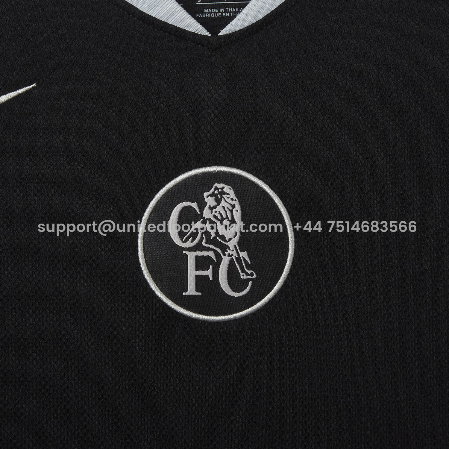 Unitedfootballkit.com | C.H.E.L.S.E.A 25-26 Third Unsponsored Black Jersey - Fans Version -Customize Name, Number and Patch | Worldwide Shipping