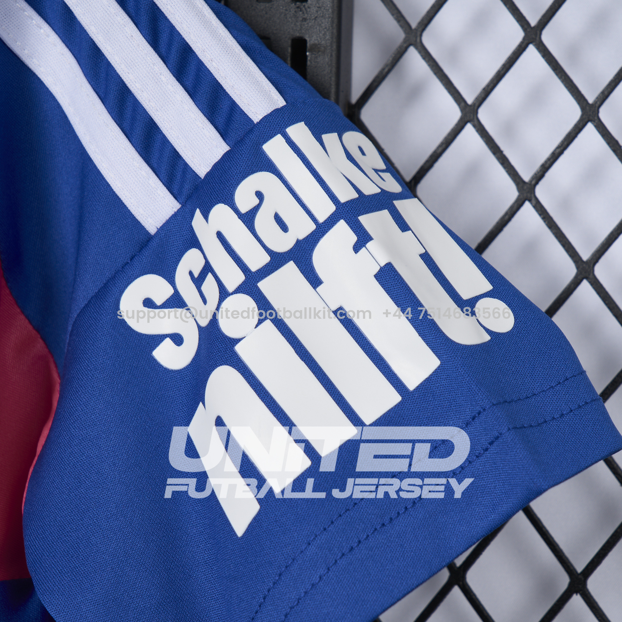 Unitedfootballkit.com | Schalke 04 24-25 German Cancer Aid Special Jersey - Fans Version -Customize Name, Number and Patch | Worldwide Shipping