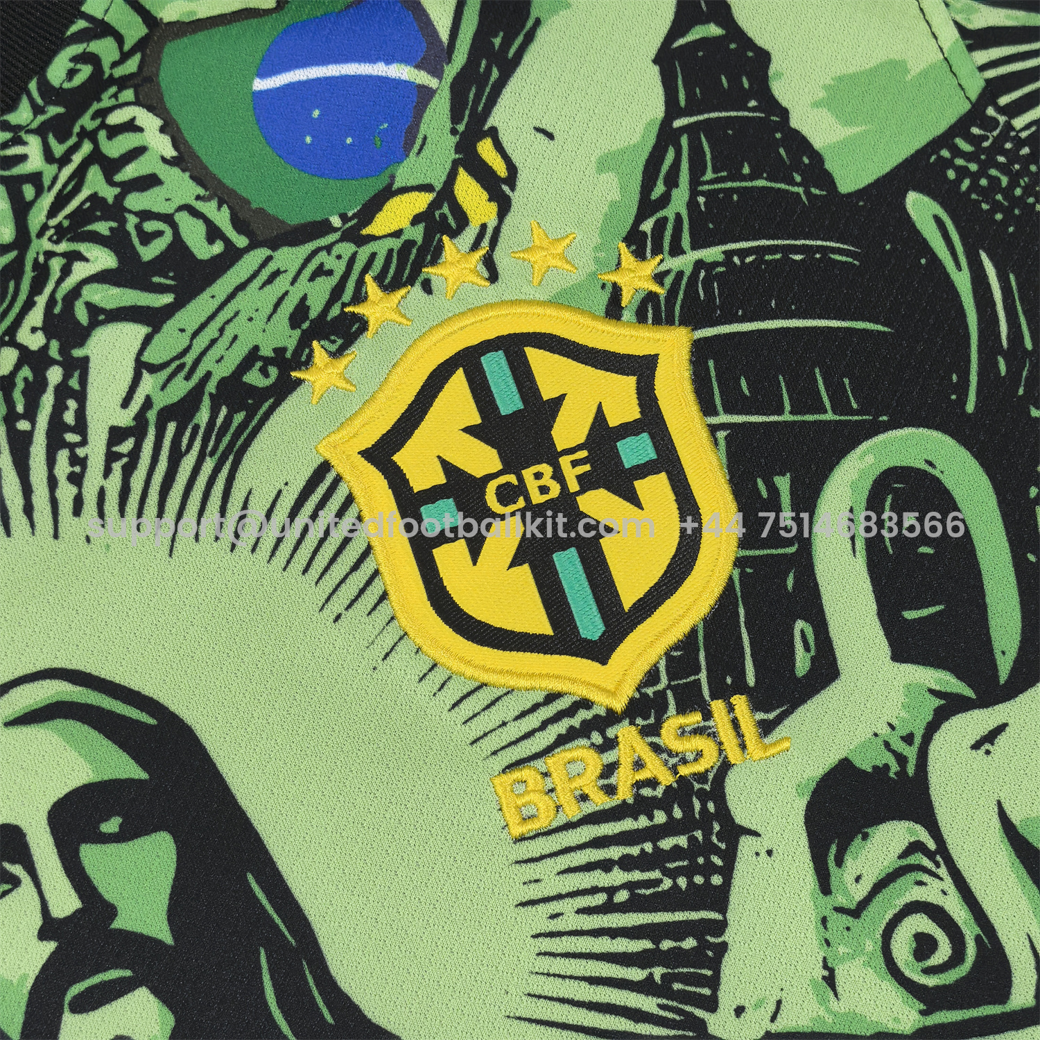 Unitedfootballkit.com | Brazil 25-26 Jesus Green Special Jersey - Fans Version -Customize Name, Number and Patch | Worldwide Shipping