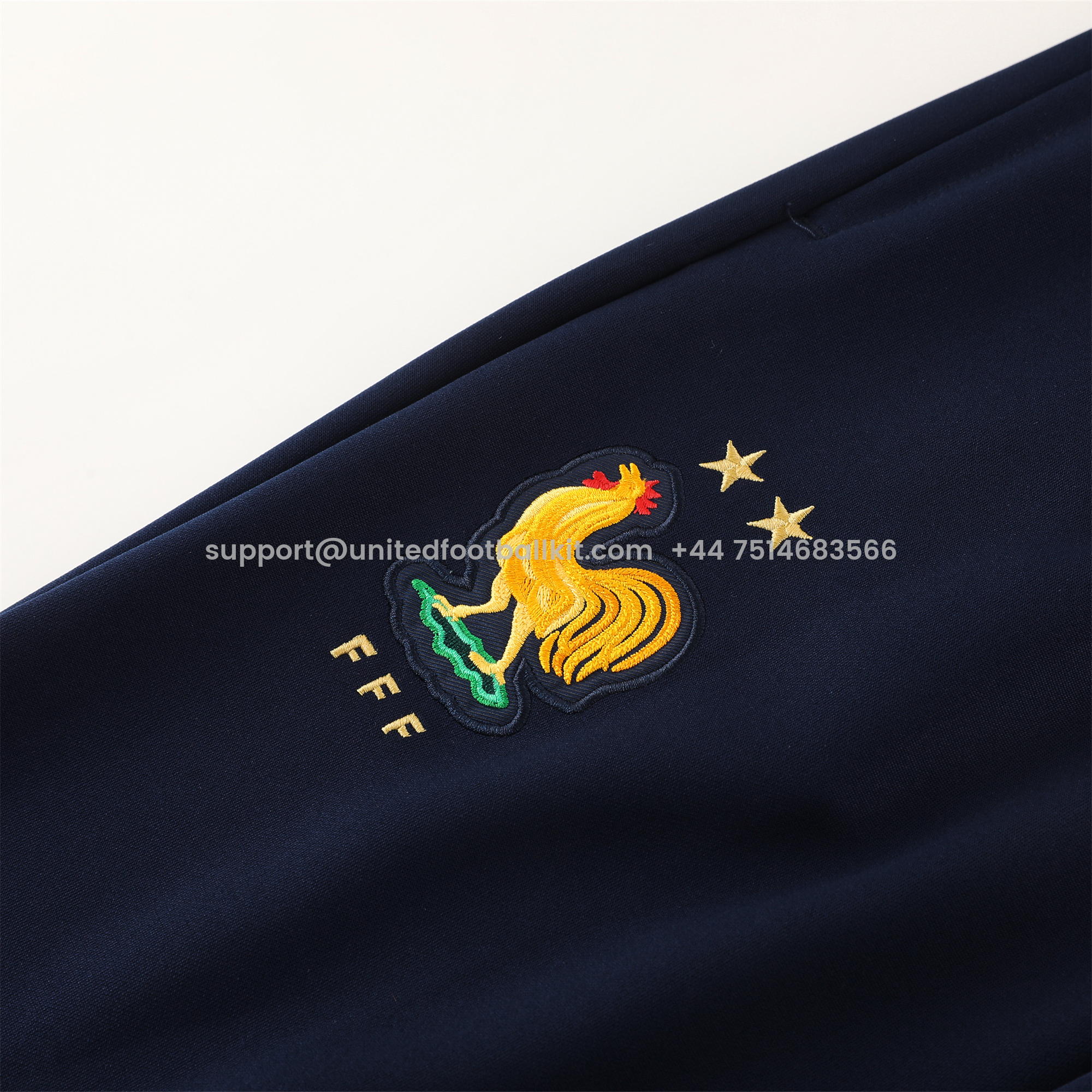 Unitedfootballkit.com | France 24-25 Jacket Training Tracksuit - Sky Blue -Customize Name, Number and Patch | Worldwide Shipping