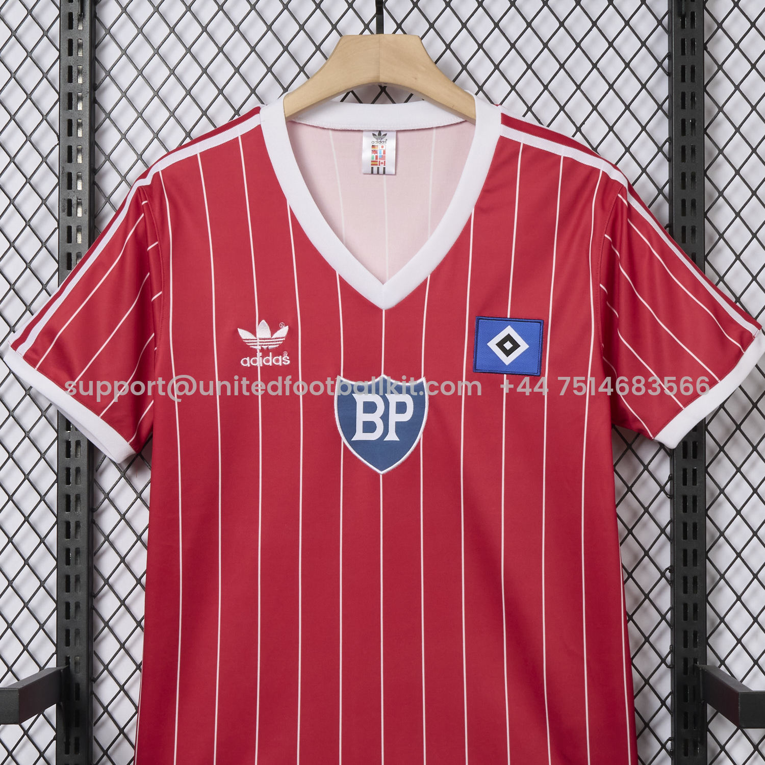 Unitedfootballkit.com | Retro Hamburger SV 1984 Away Jersey -Customize Name, Number and Patch | Worldwide Shipping