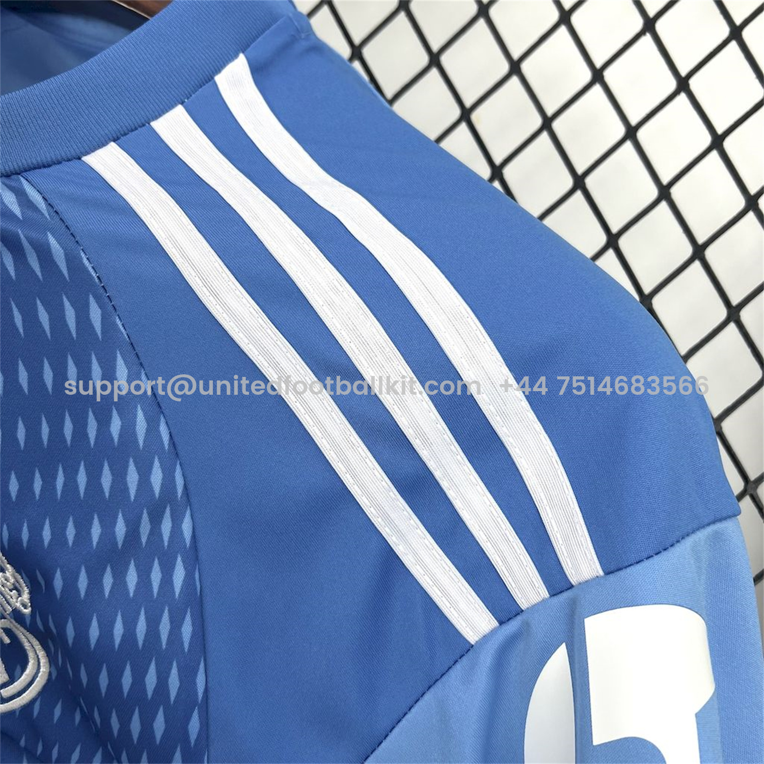 Unitedfootballkit.com | Real Madrid 25-26 Blue Goalkeeper Jersey - Fans Version -Customize Name, Number and Patch | Worldwide Shipping