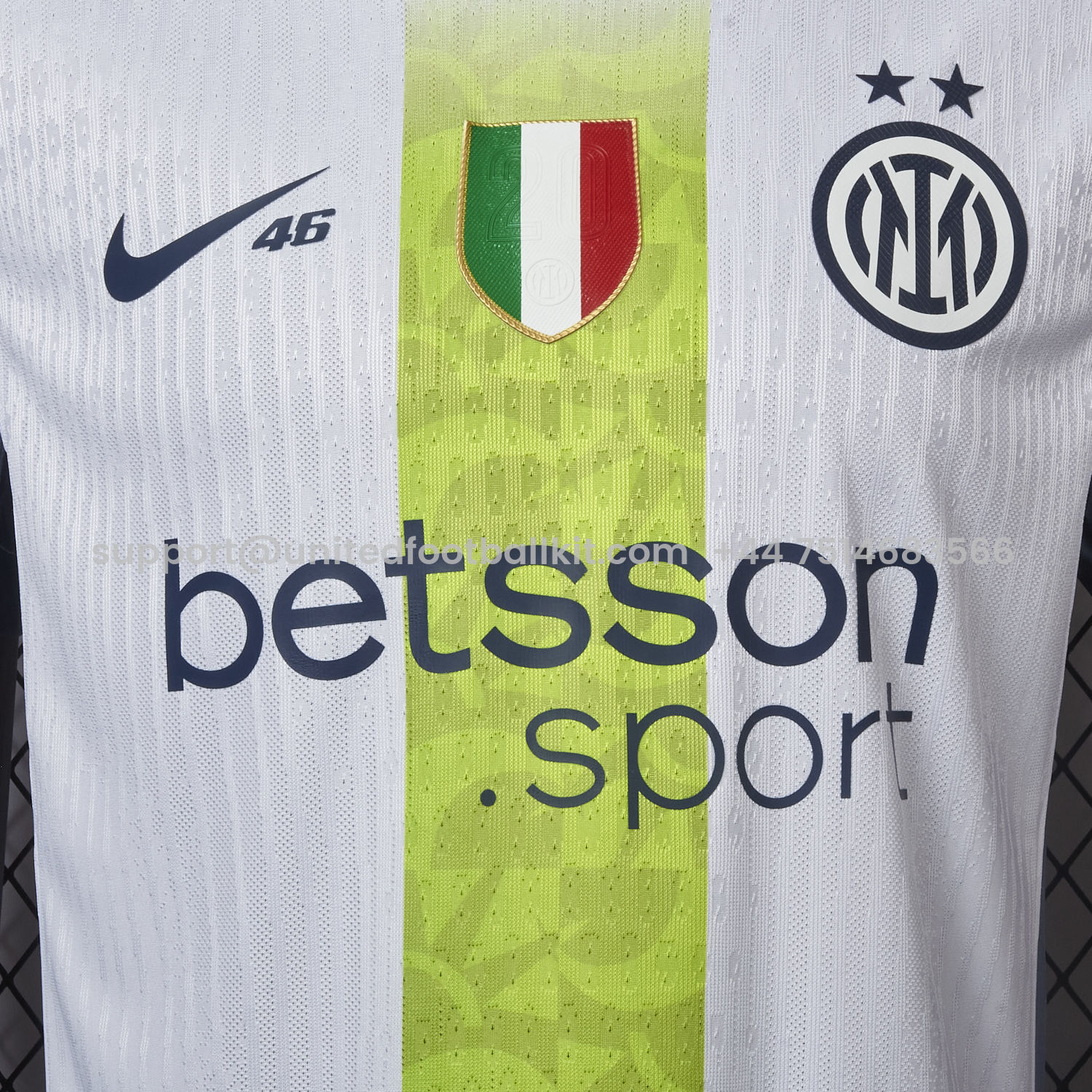Unitedfootballkit.com | Inter Milan 24-25 Valentino Rossi Special Edition Away Jersey - Player Version -Customize Name, Number and Patch | Worldwide Shipping