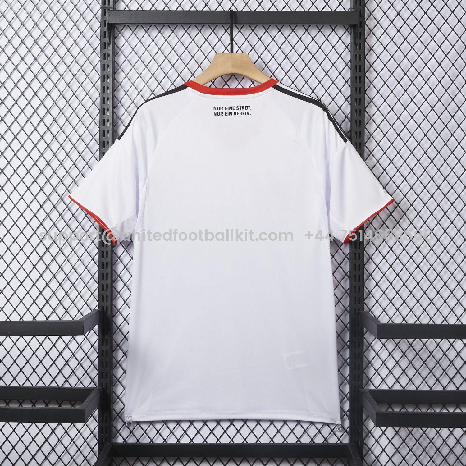 Unitedfootballkit.com | Frankfurt 25-26 Away White Jersey - Fans Version -Customize Name, Number and Patch | Worldwide Shipping