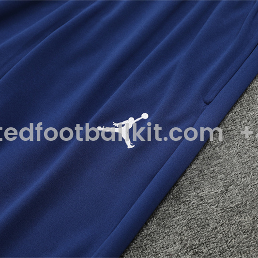 Unitedfootballkit.com | Paris Saint-Germain PSG 24-25 Long Sleeve Training Set - Royal Blue -Customize Name, Number and Patch | Worldwide Shipping