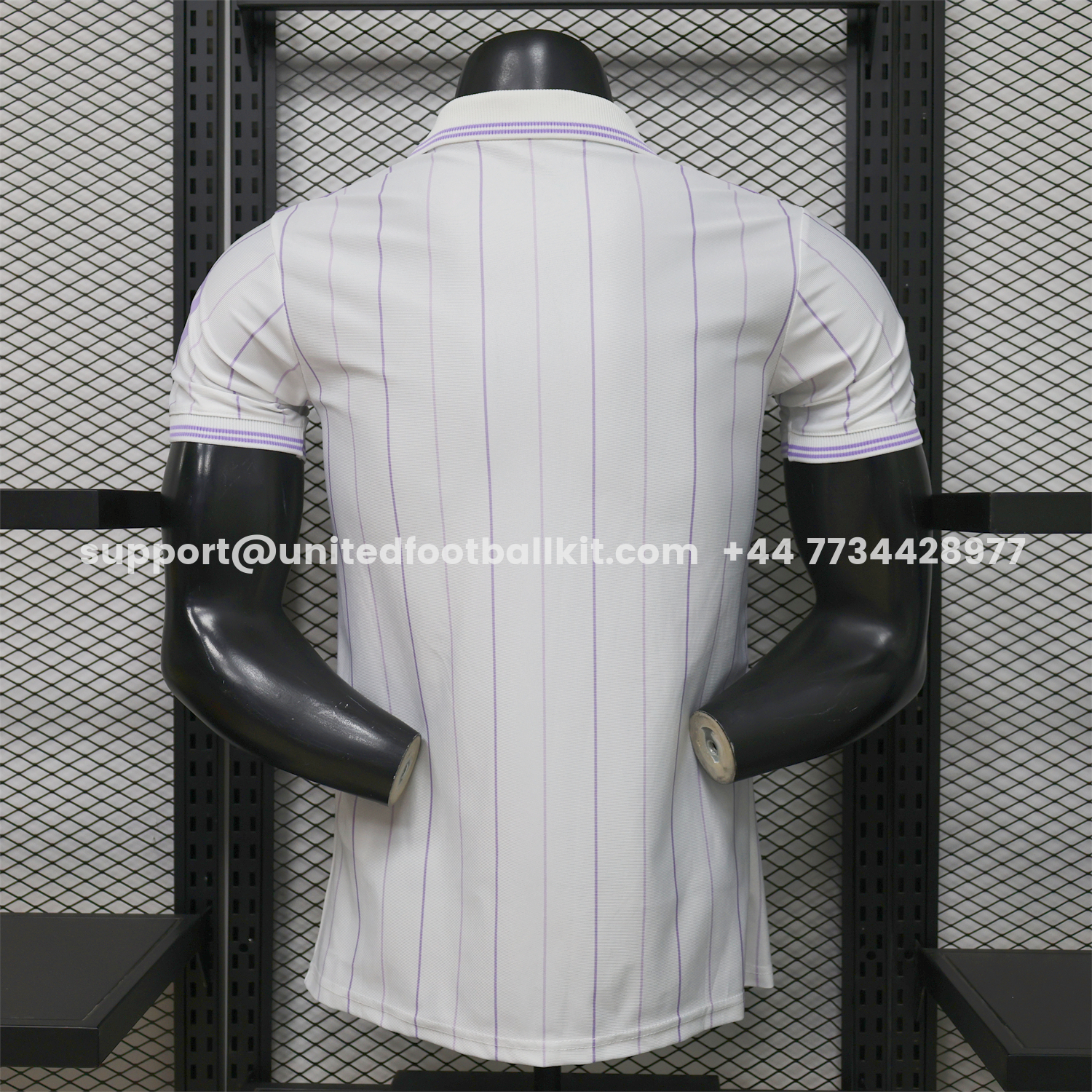 Unitedfootballkit.com | Real Madrid 25-26 Retro Style White Polo Jersey - Player Version -Customize Name, Number and Patch | Worldwide Shipping