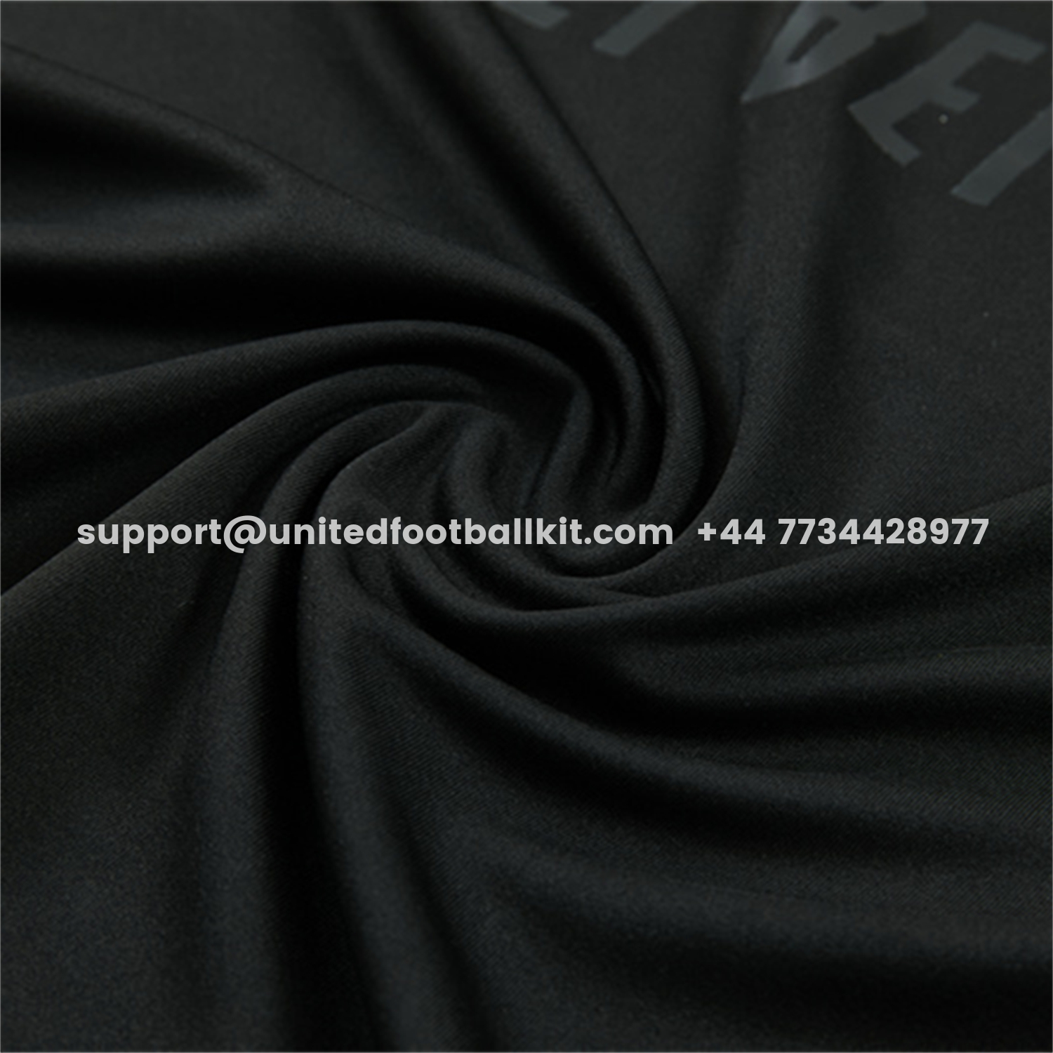 Unitedfootballkit.com | Real Madrid 26-27 Kids Long Sleeves Training Set - Pure Black Top And Pants -Customize Name, Number and Patch | Worldwide Shipping