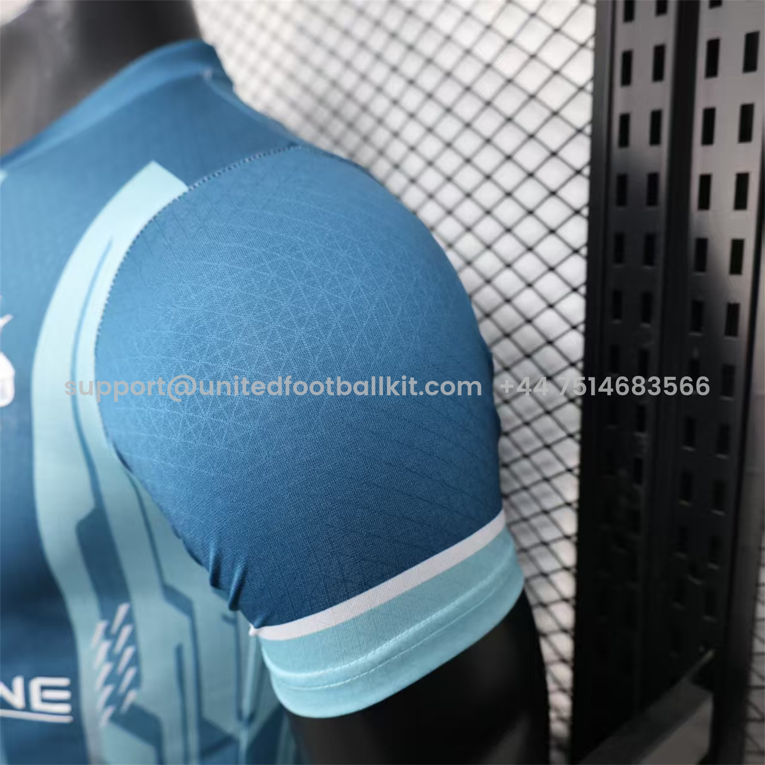 Unitedfootballkit.com | Marseille 25-26 Blue Stripes Special Jersey - Player Version -Customize Name, Number and Patch | Worldwide Shipping