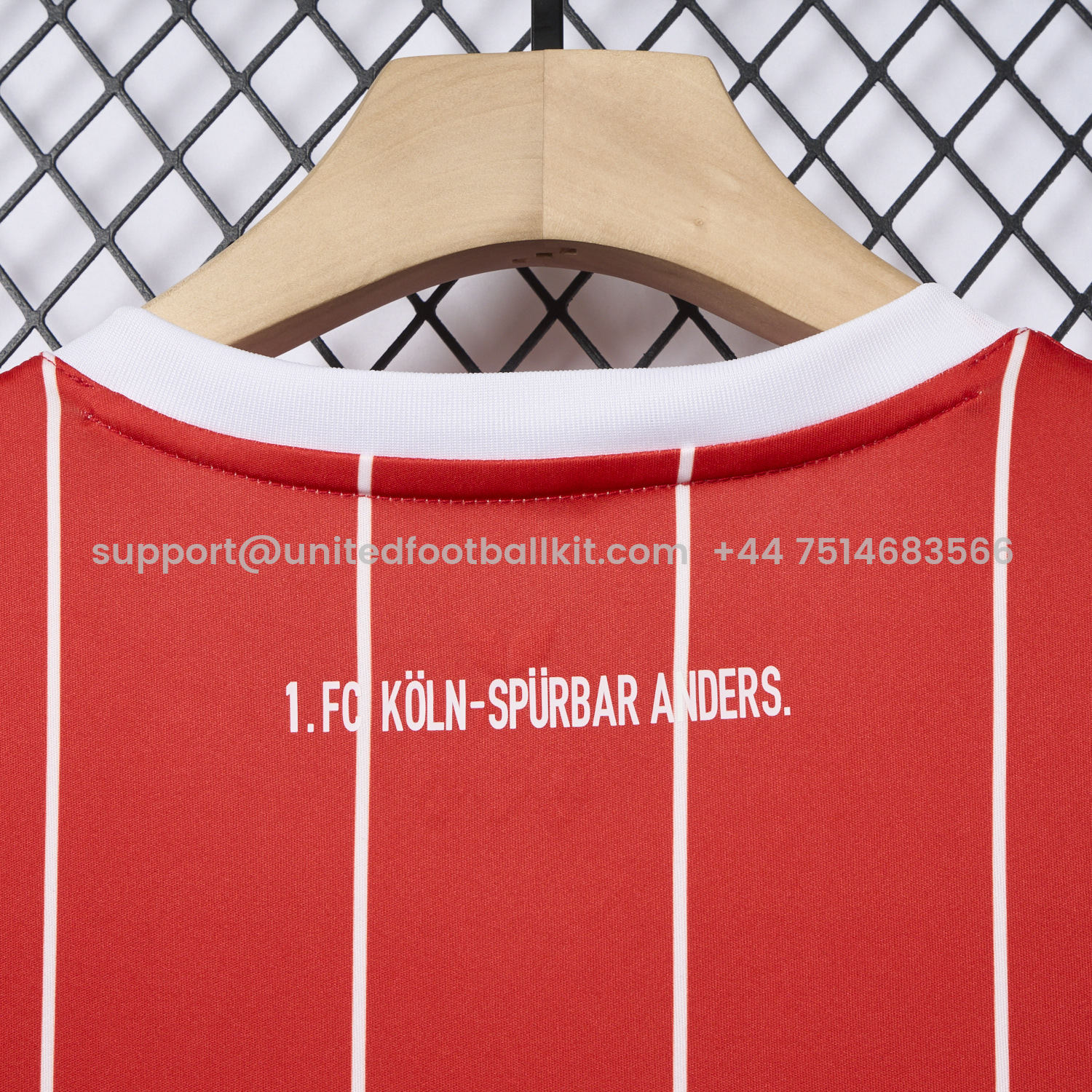 Unitedfootballkit.com | Retro 1. FC Köln 2017-18 European Home Jersey -Customize Name, Number and Patch | Worldwide Shipping