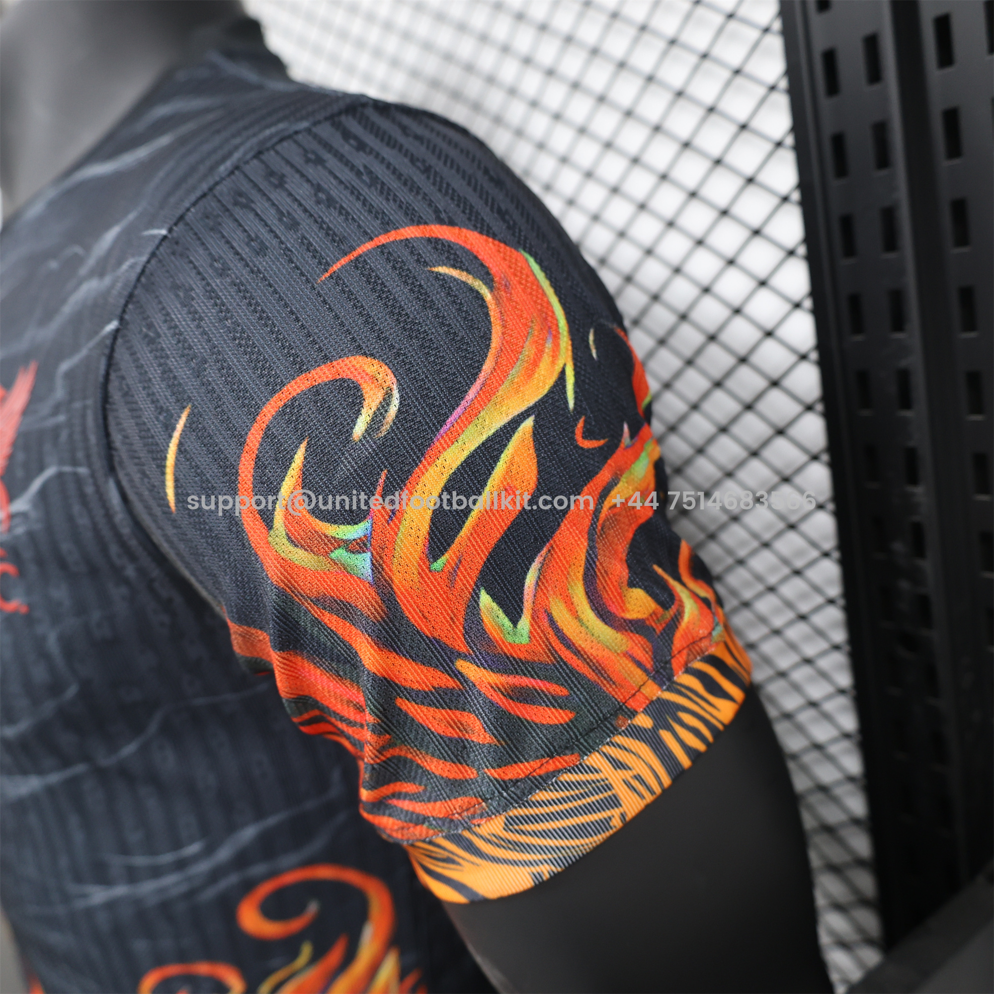 Unitedfootballkit.com | Liver.pool 24-25 Red and Black Phoenix Jersey - Player Version -Customize Name, Number and Patch | Worldwide Shipping