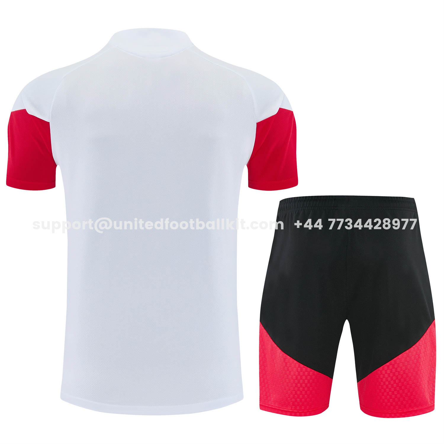 Unitedfootballkit.com | Germany 2026 Short-Sleeve Training Set - White Top and Black Shorts -Customize Name, Number and Patch | Worldwide Shipping