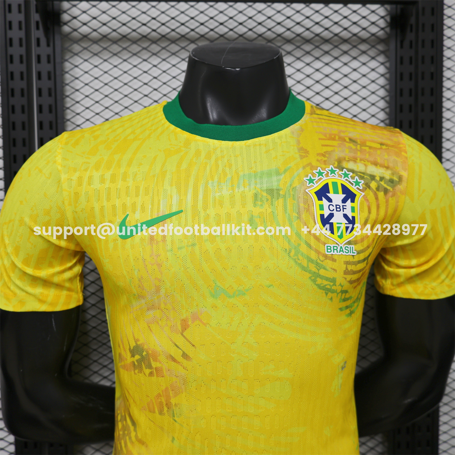Unitedfootballkit.com | Brazil 2026 Yellow Waves Special Jersey - Player Version -Customize Name, Number and Patch | Worldwide Shipping
