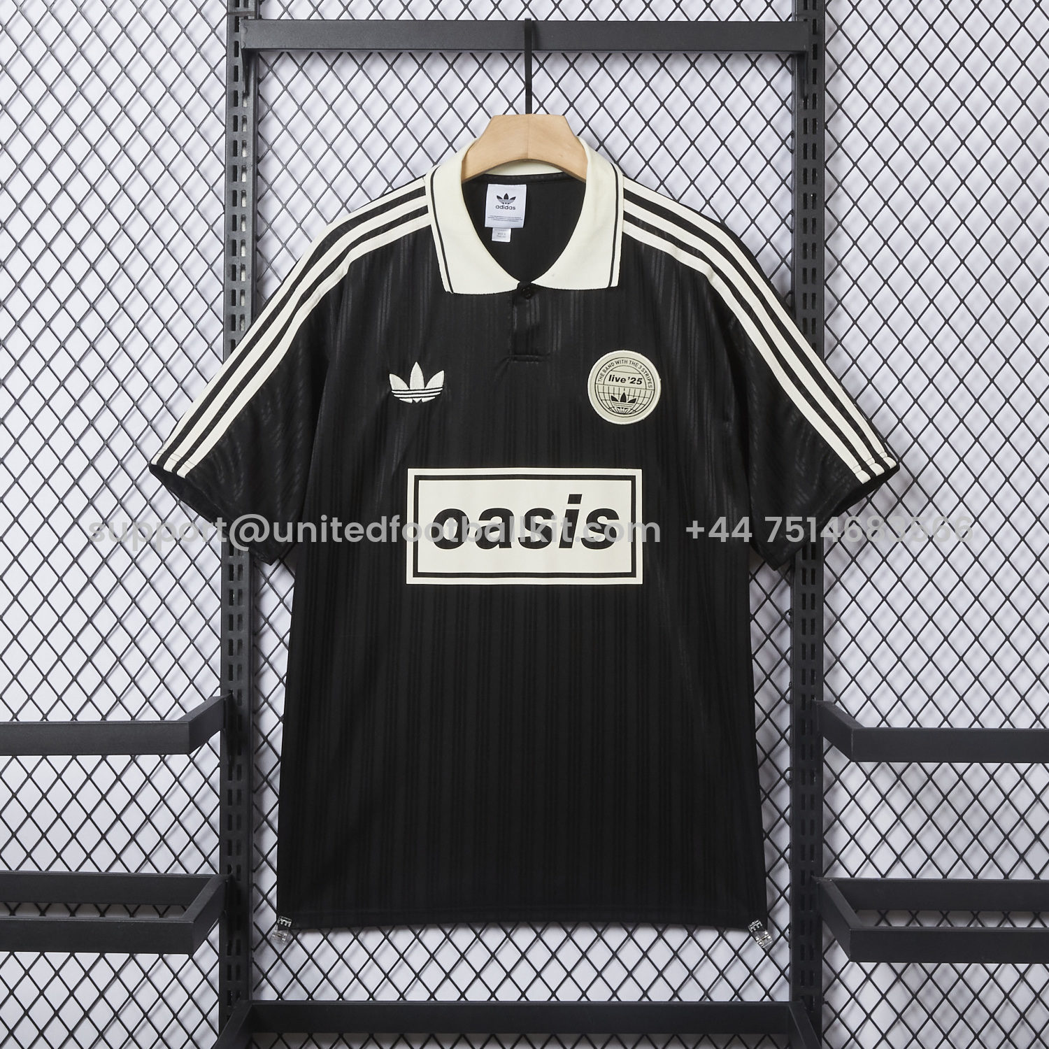 Unitedfootballkit.com | Bohemian 25-26 Oasis Originals Tour Black Jersey With Number 25 - Fans Version -Customize Name, Number and Patch | Worldwide Shipping