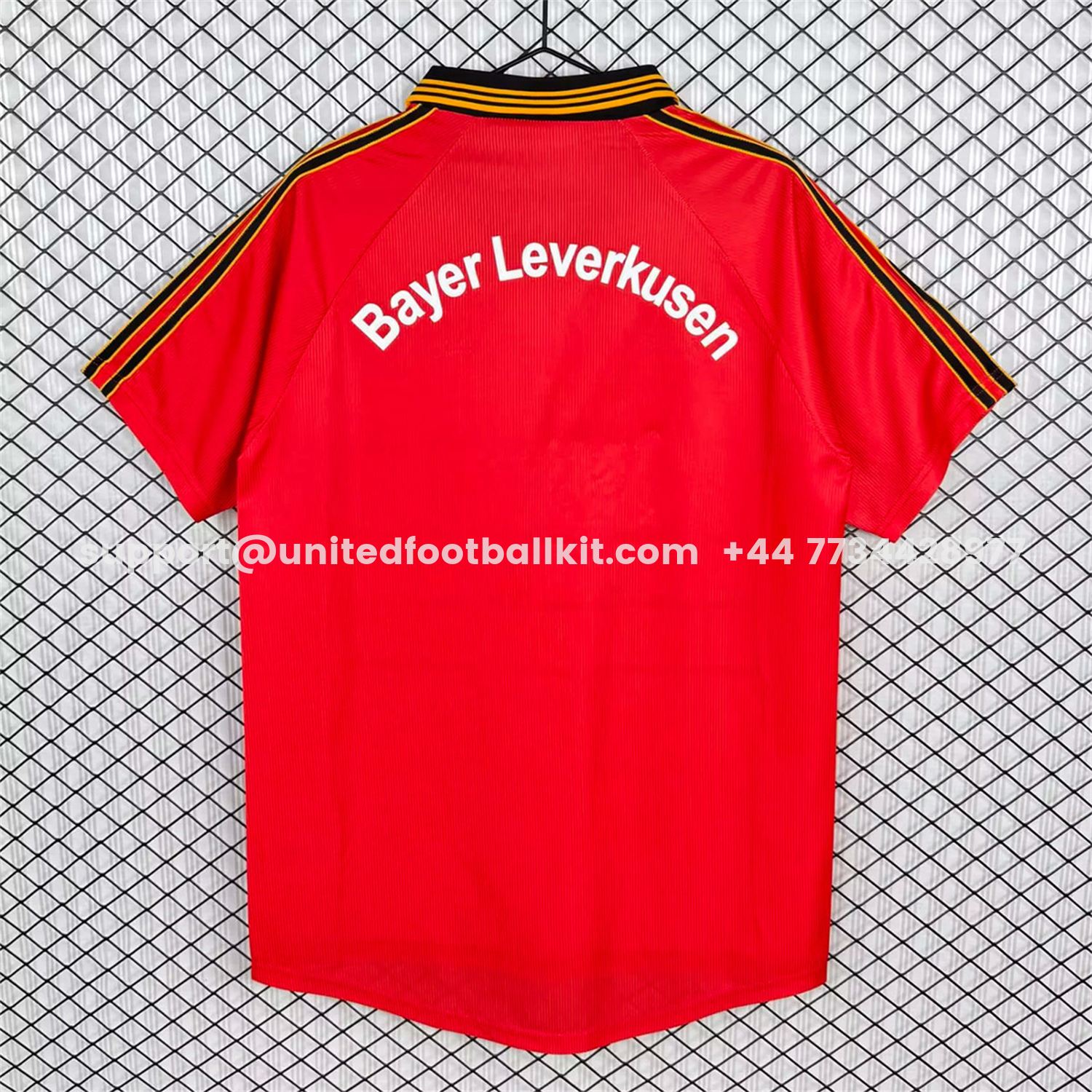 Unitedfootballkit.com | Retro Bayer 04 Leverkusen 1999-00 Home Jersey -Customize Name, Number and Patch | Worldwide Shipping