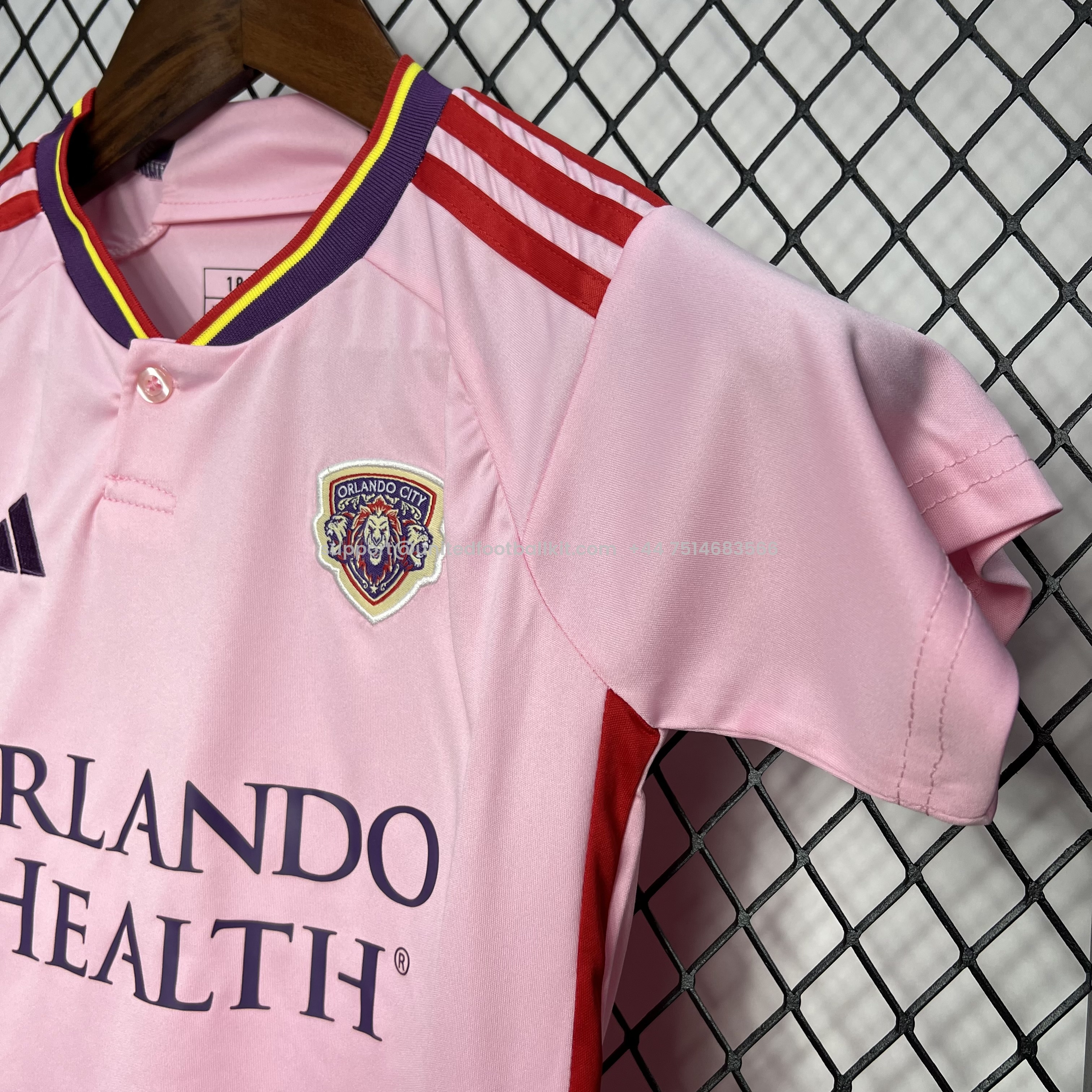 Unitedfootballkit.com | Orlando City 24-25 Away Kids Kit -Customize Name, Number and Patch | Worldwide Shipping