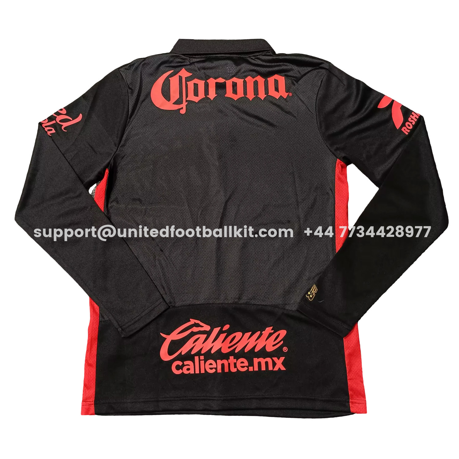 Unitedfootballkit.com | Toluca 25-26 Third Black Long Sleeves Jersey with Star - Player Version -Customize Name, Number and Patch | Worldwide Shipping