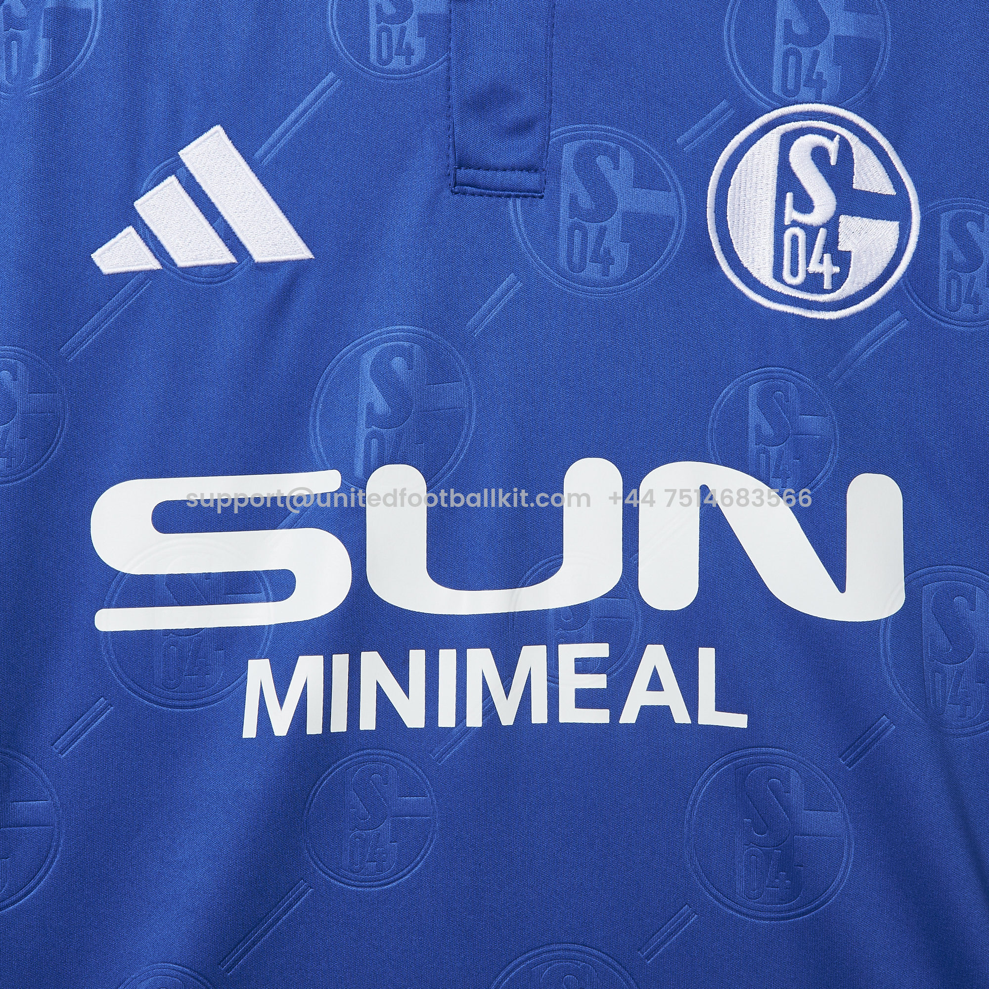 Unitedfootballkit.com | Schalke 04 24-25 Home Stadium Jersey - Fans Version -Customize Name, Number and Patch | Worldwide Shipping