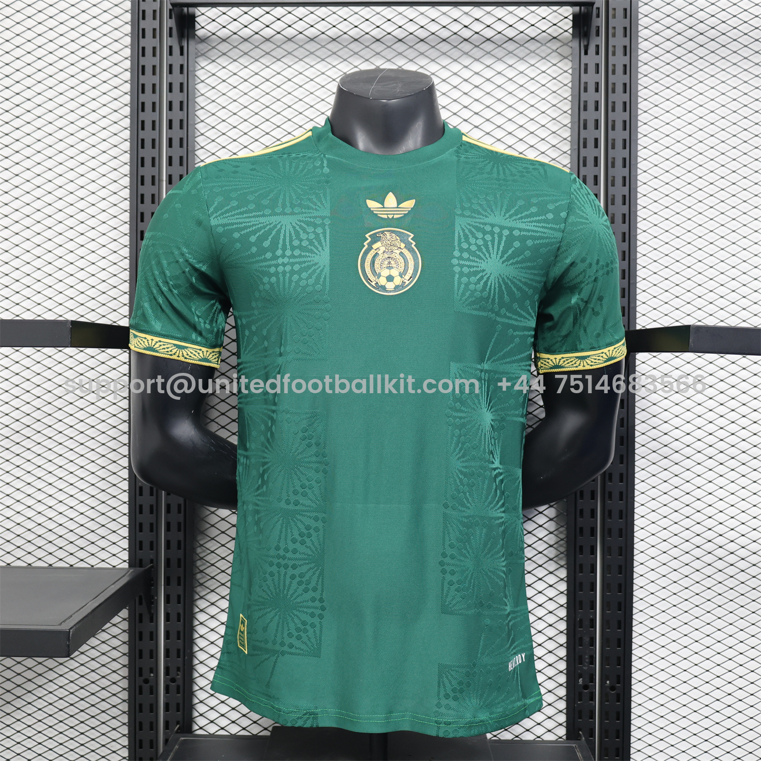 Unitedfootballkit.com | Mexico 2025 Gold Cup Special Edition Green Jersey - Player Version -Customize Name, Number and Patch | Worldwide Shipping