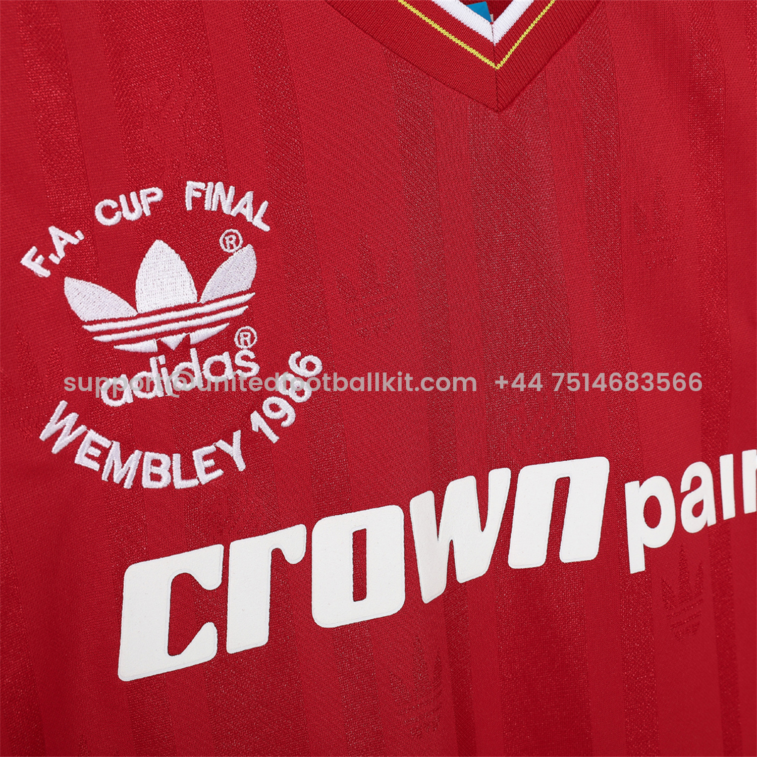 Unitedfootballkit.com | Retro Liver.pool 1985-86 Home Jersey - FA CUP FINAL Version -Customize Name, Number and Patch | Worldwide Shipping