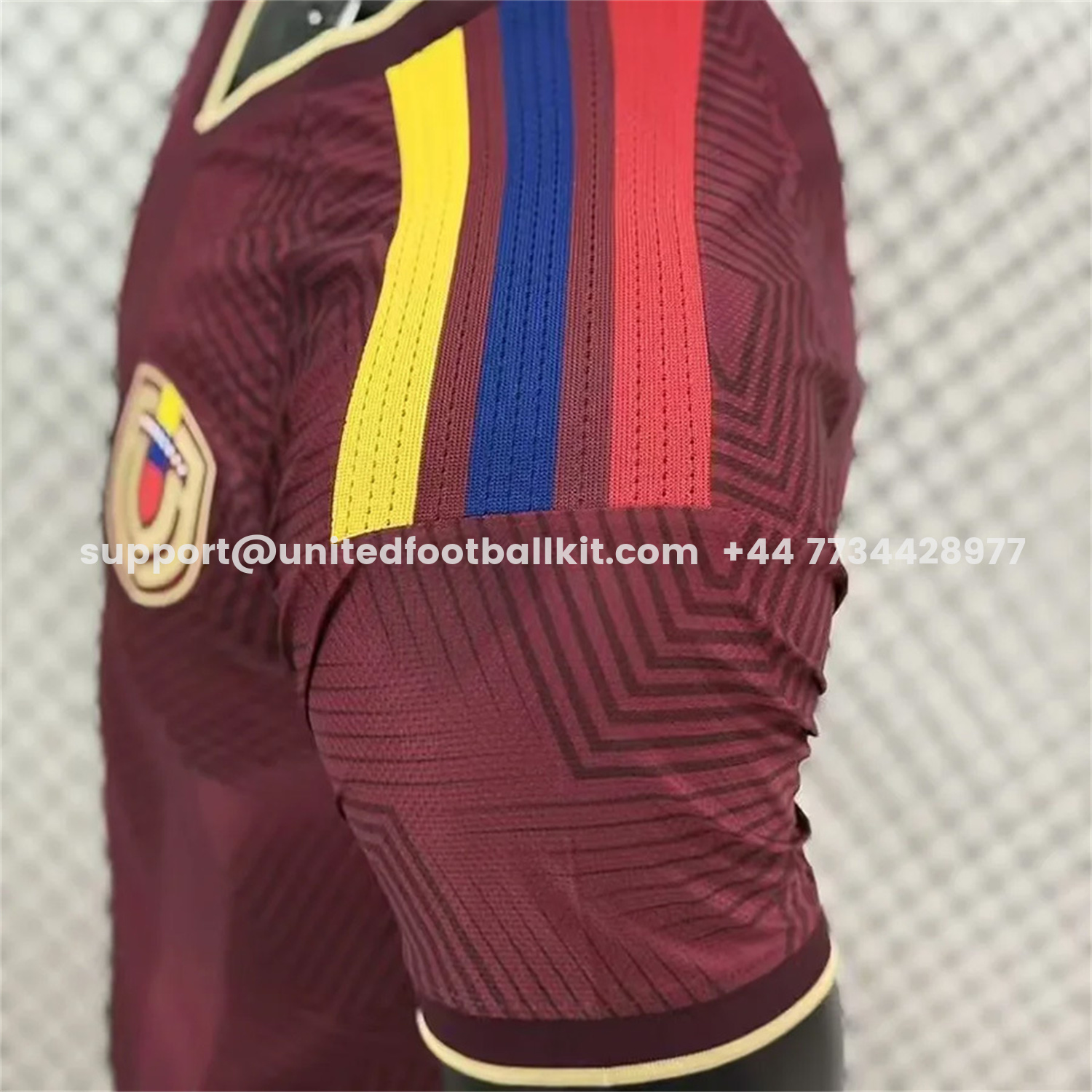 Unitedfootballkit.com | Venezuela 2026 Home Jersey - Player Version -Customize Name, Number and Patch | Worldwide Shipping