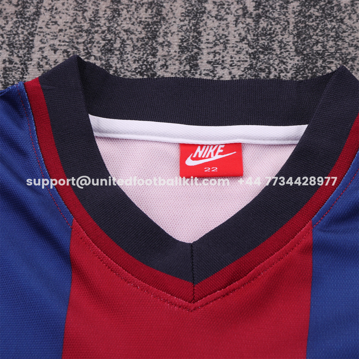 Unitedfootballkit.com | Retro Barcelona 1998-99 Home Kids Kit -Customize Name, Number and Patch | Worldwide Shipping