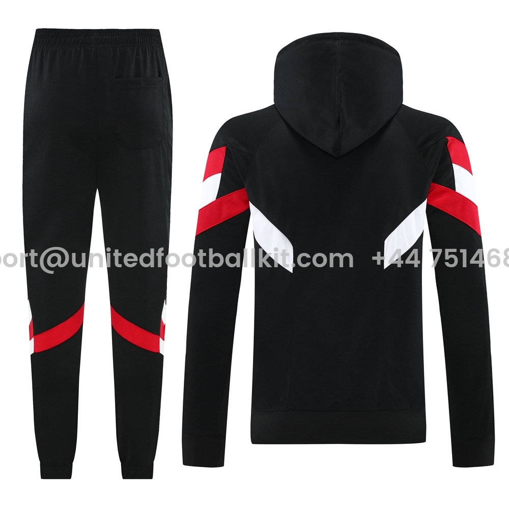 Unitedfootballkit.com | Manchester United 24-25 Originals LFSTLR Training Hoodie Set - Black -Customize Name, Number and Patch | Worldwide Shipping