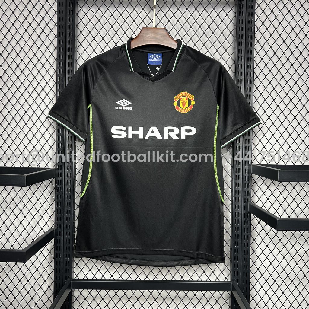 Unitedfootballkit.com | Retro Manchester United 1998-99 Third Jersey -Customize Name, Number and Patch | Worldwide Shipping