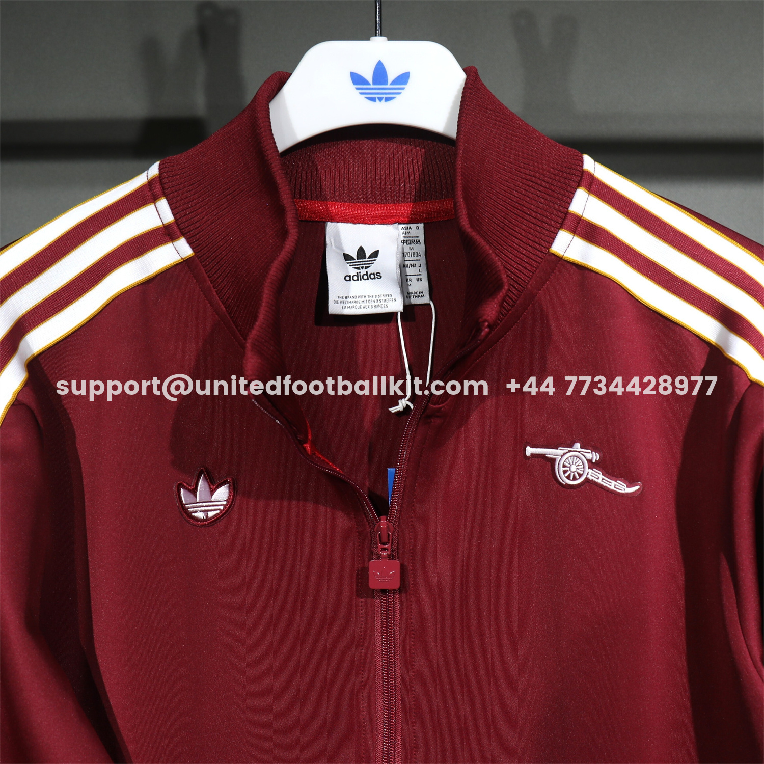 Unitedfootballkit.com | Arsenal 25-26 Jacket Training Tracksuit - Red Throwback Jackets & Red Pants -Customize Name, Number and Patch | Worldwide Shipping