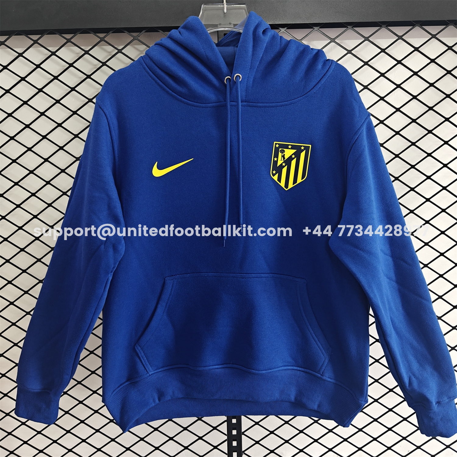 Unitedfootballkit.com | Atletico Madrid 25-26 Originals Terrace Icon Unisex Pullover Hoodie -Customize Name, Number and Patch | Worldwide Shipping