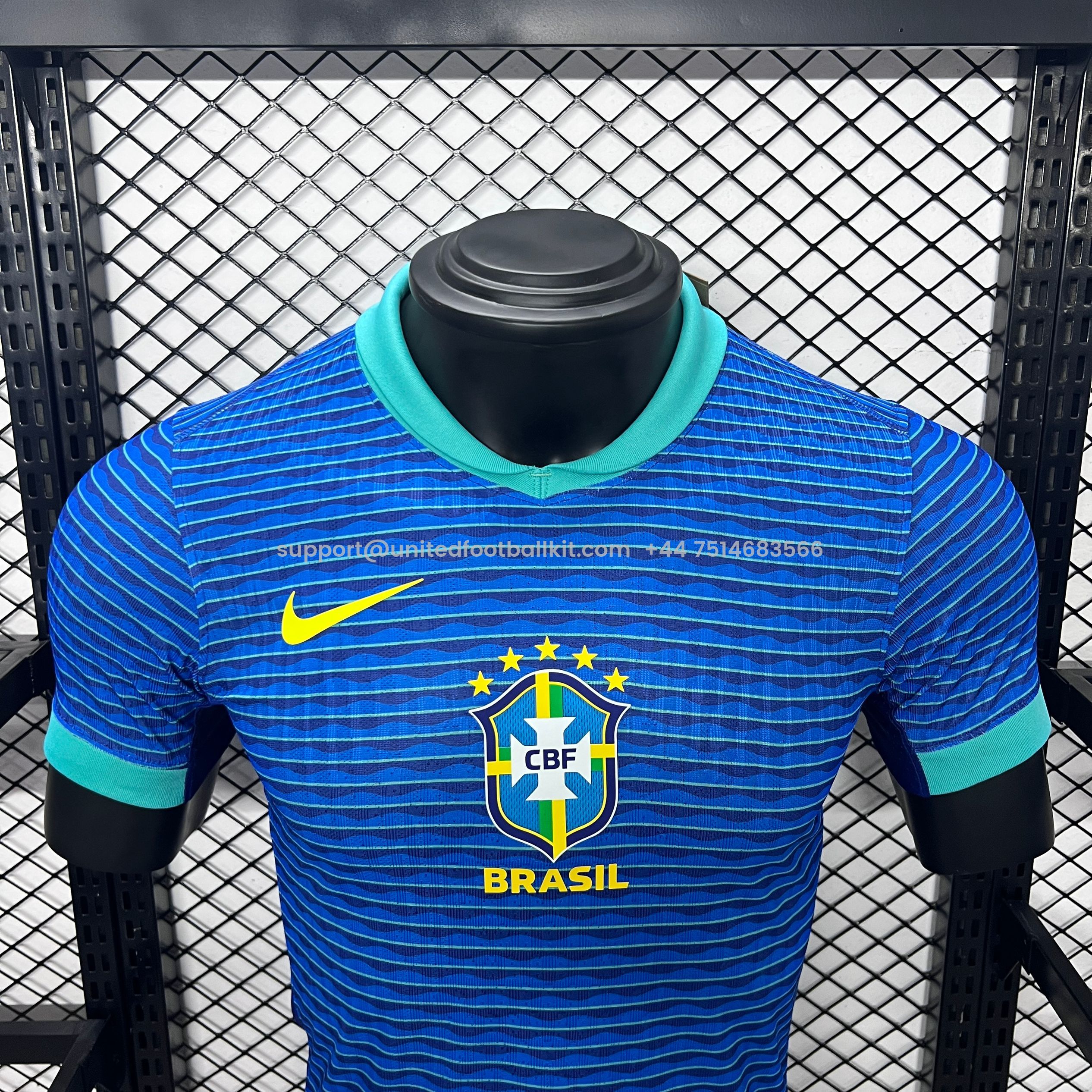 Unitedfootballkit.com | Brazil 2024 Away Stadium Jersey - Player Version -Customize Name, Number and Patch | Worldwide Shipping