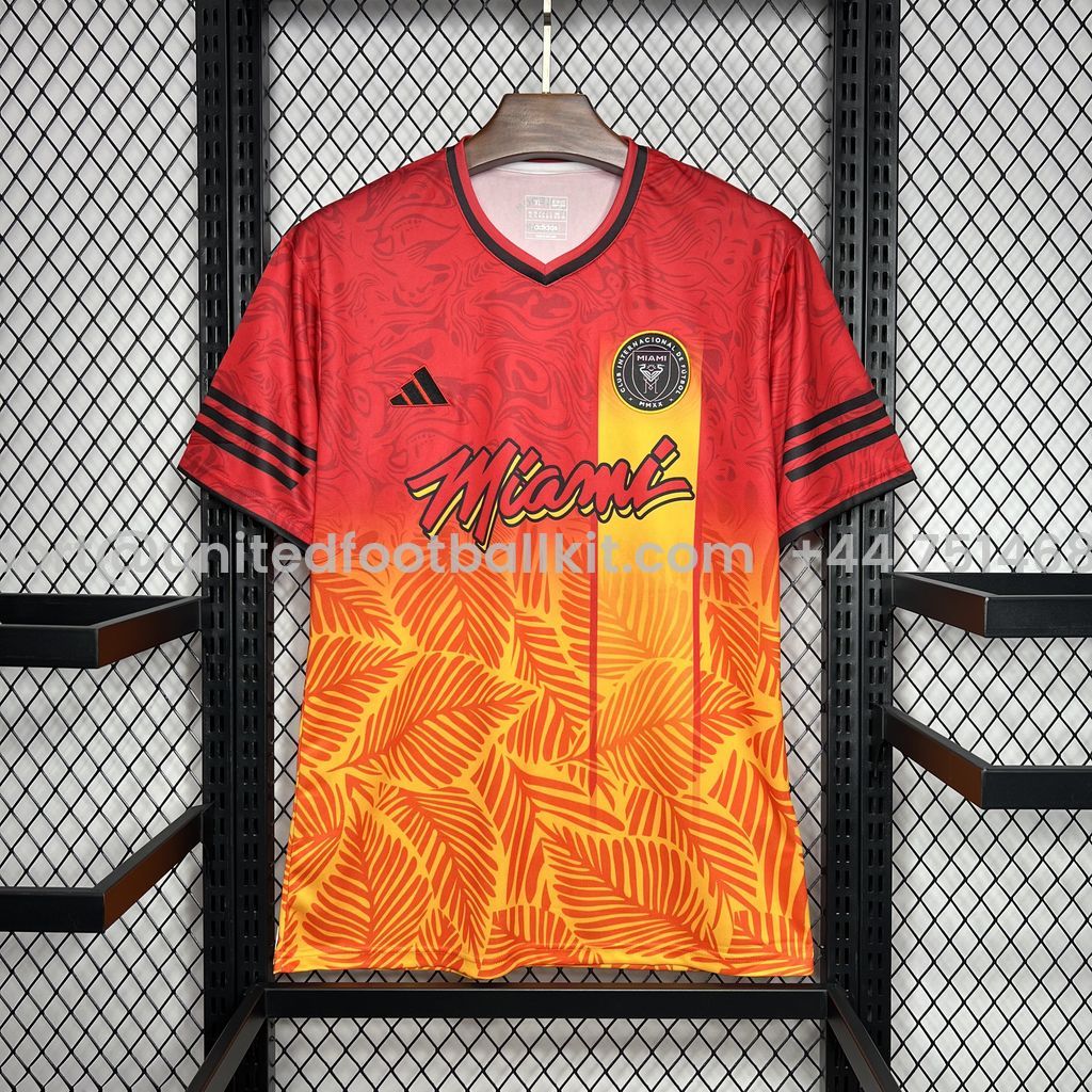 Unitedfootballkit.com | INT M.A.M 24-25 Red Leaves Special Edition Jersey - Fans Version -Customize Name, Number and Patch | Worldwide Shipping