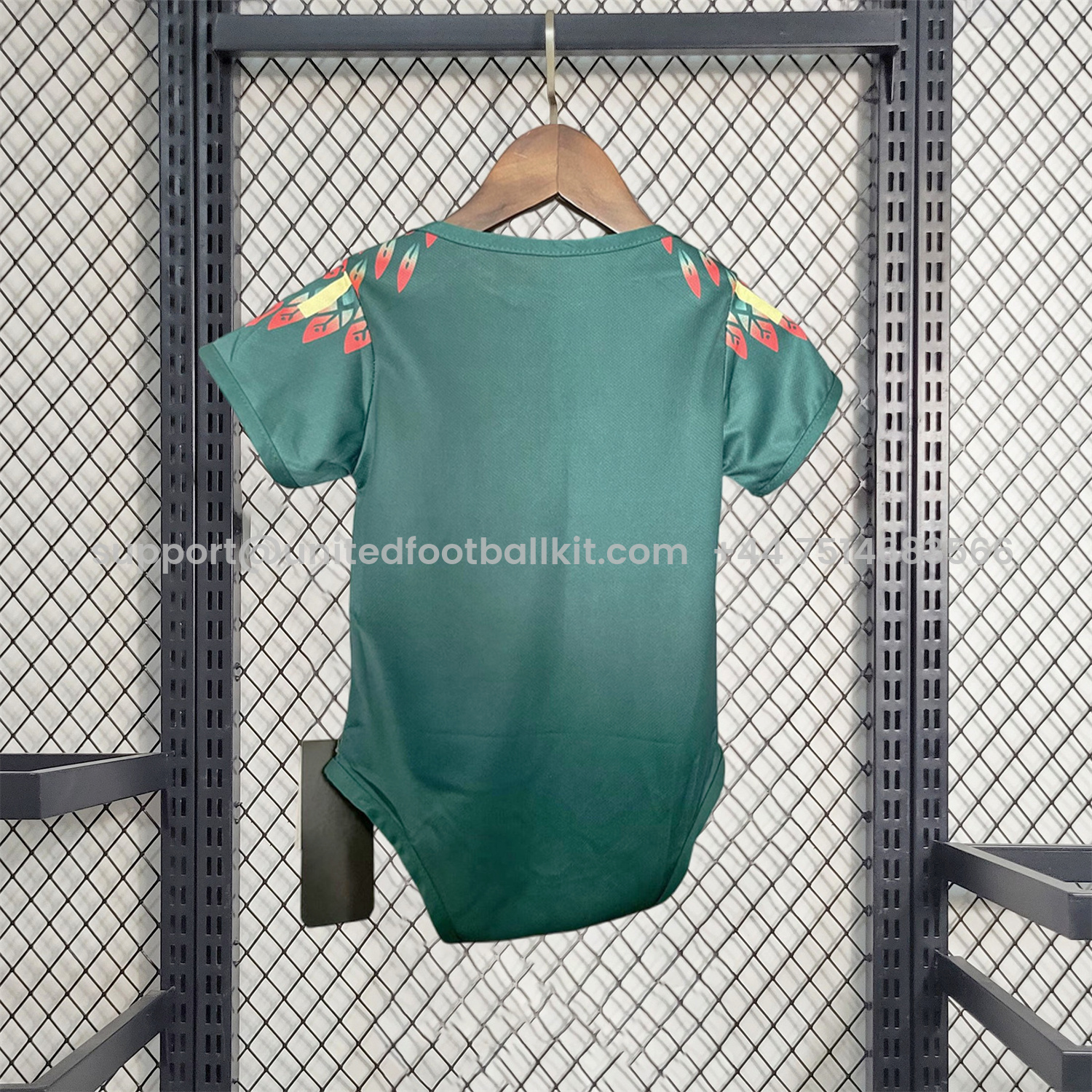 Unitedfootballkit.com | Mexico 2025 Gold Cup Golden Eagle Green Baby Crawling Suit -Customize Name, Number and Patch | Worldwide Shipping