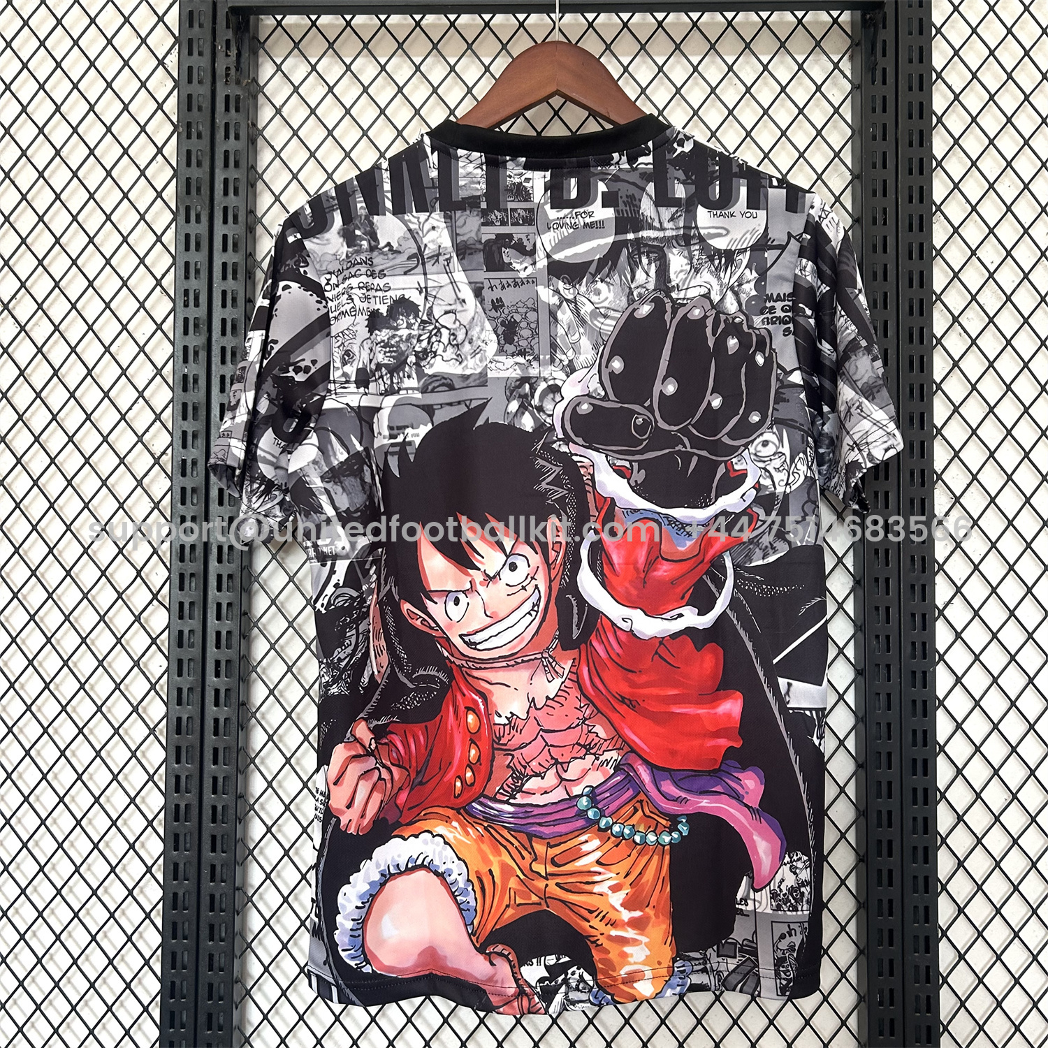 Unitedfootballkit.com | Japan 25-26 One Piece Luffy Flame Fist Special Edition Jersey - Fans Version -Customize Name, Number and Patch | Worldwide Shipping