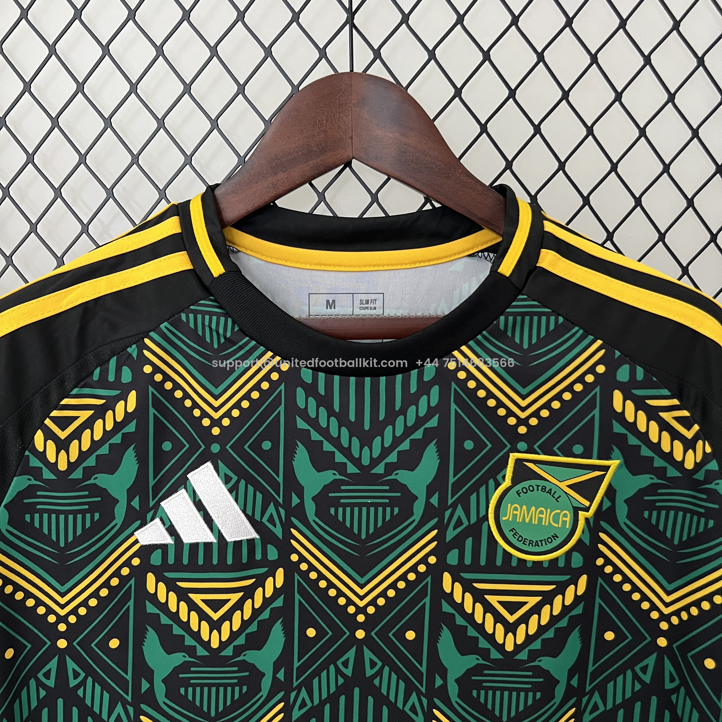 Unitedfootballkit.com | Jamaica 24-25 Away Jersey - Fans Version -Customize Name, Number and Patch | Worldwide Shipping
