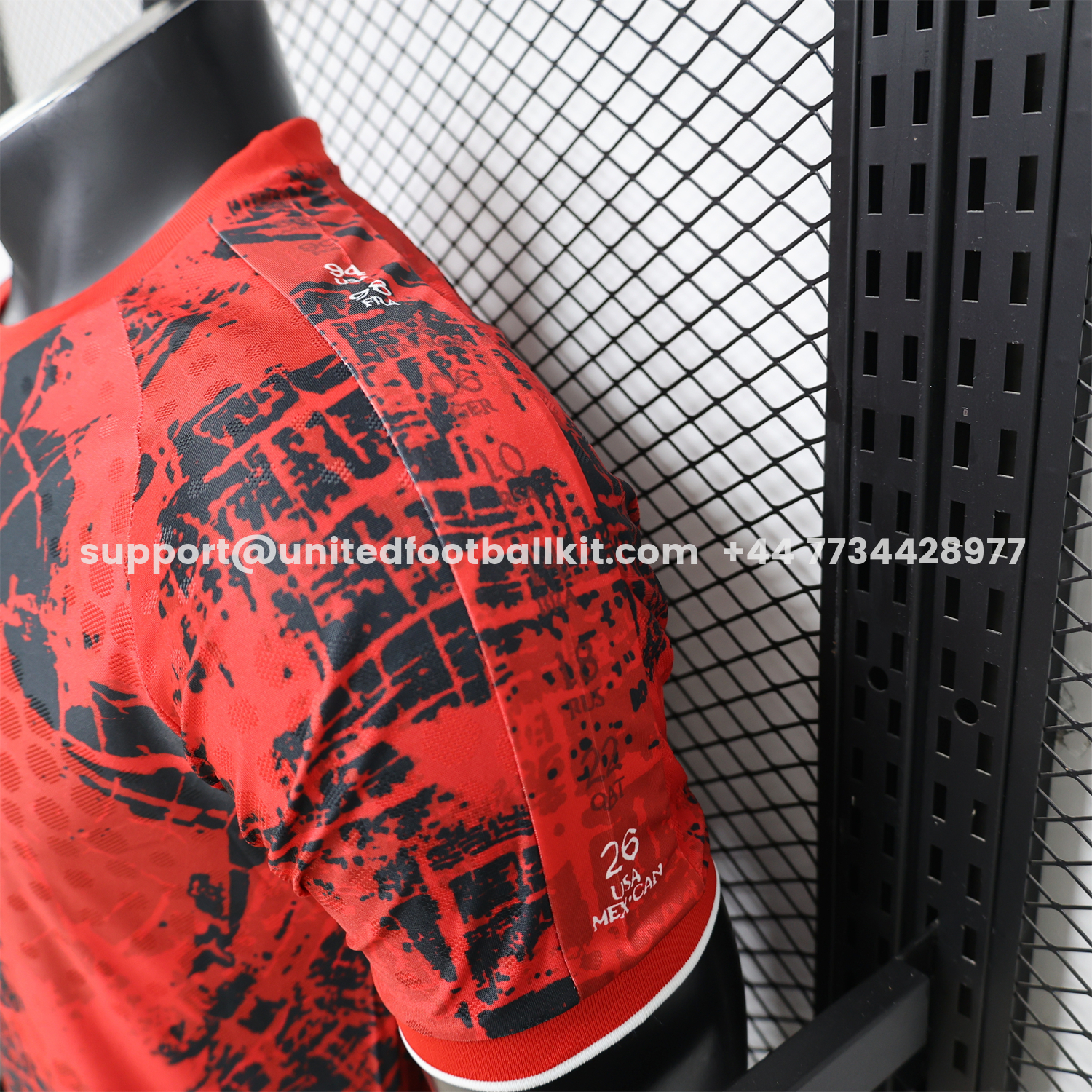 Unitedfootballkit.com | Canada 2026 Red With Black Special Jersey - Player Version -Customize Name, Number and Patch | Worldwide Shipping