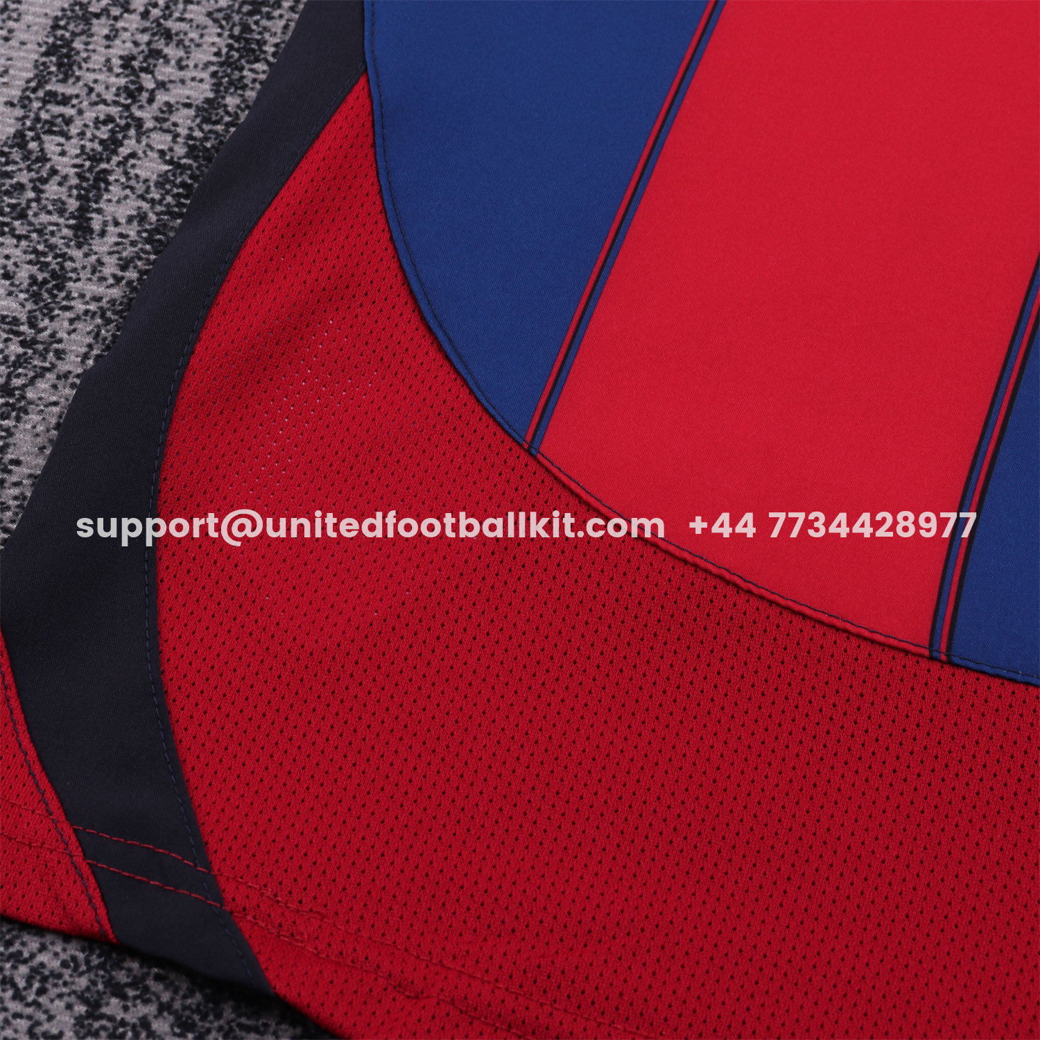 Unitedfootballkit.com | Retro Barcelona 2003-04 Home Kids Kit -Customize Name, Number and Patch | Worldwide Shipping