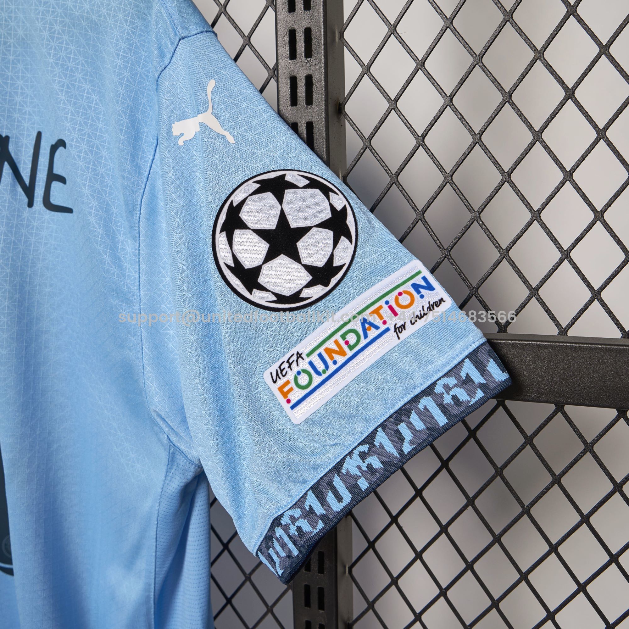 Unitedfootballkit.com | Manchester City 24-25 Home Stadium Jersey - Fans Version -Customize Name, Number and Patch | Worldwide Shipping