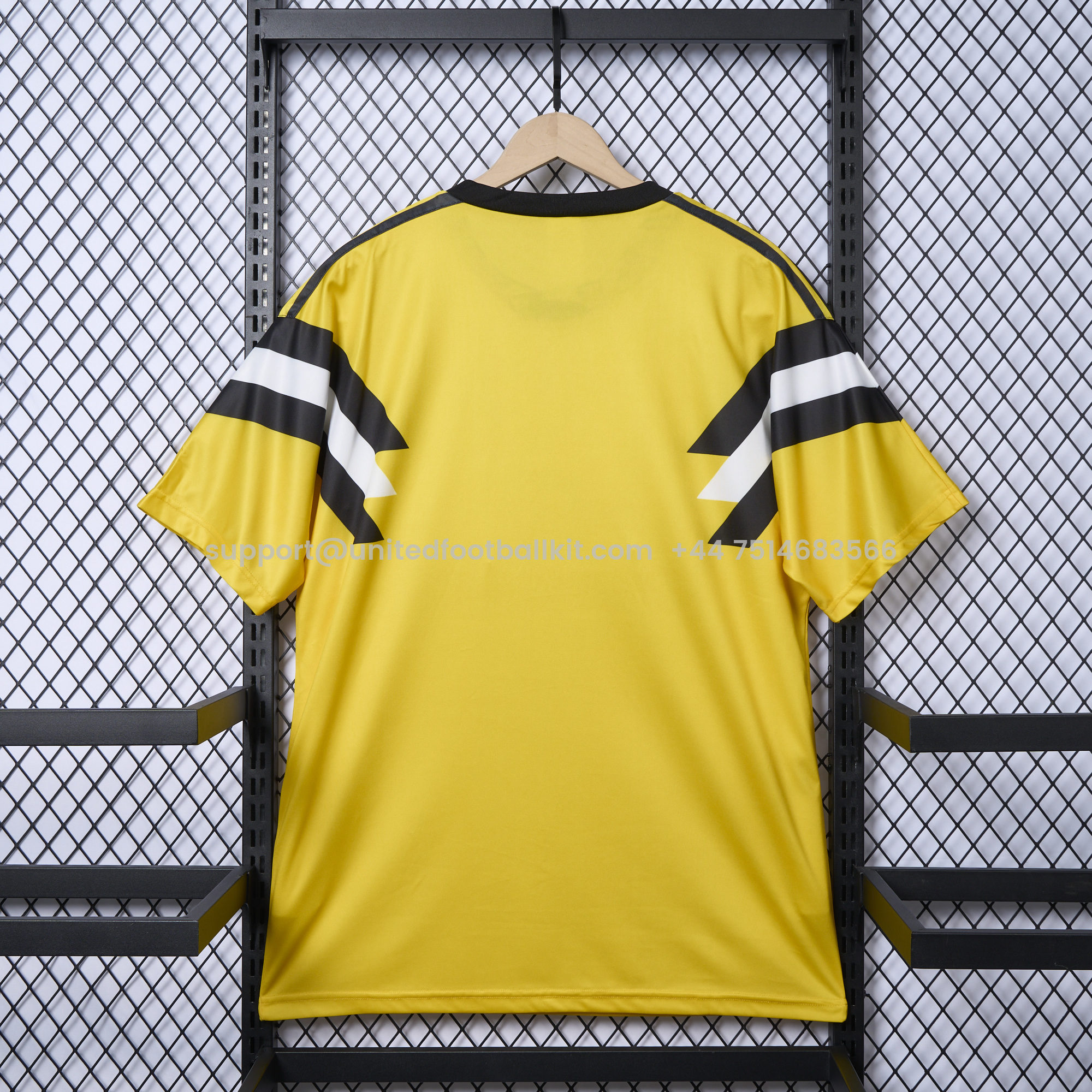 Unitedfootballkit.com | Dortmund Retro 1989 Home Shirt -Customize Name, Number and Patch | Worldwide Shipping