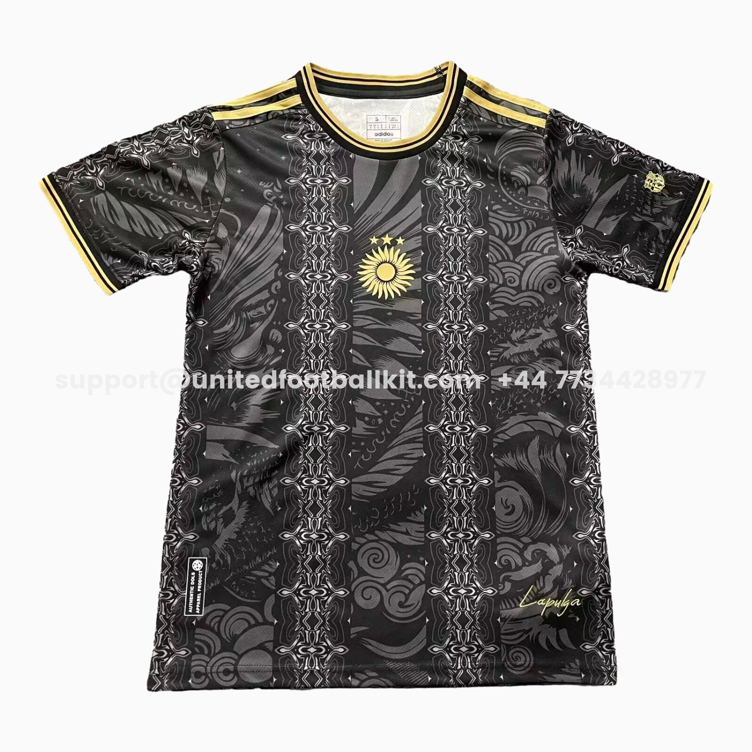 Unitedfootballkit.com | Argentina 2026 COMMA Black Messi Special Jersey - Fans Version -Customize Name, Number and Patch | Worldwide Shipping