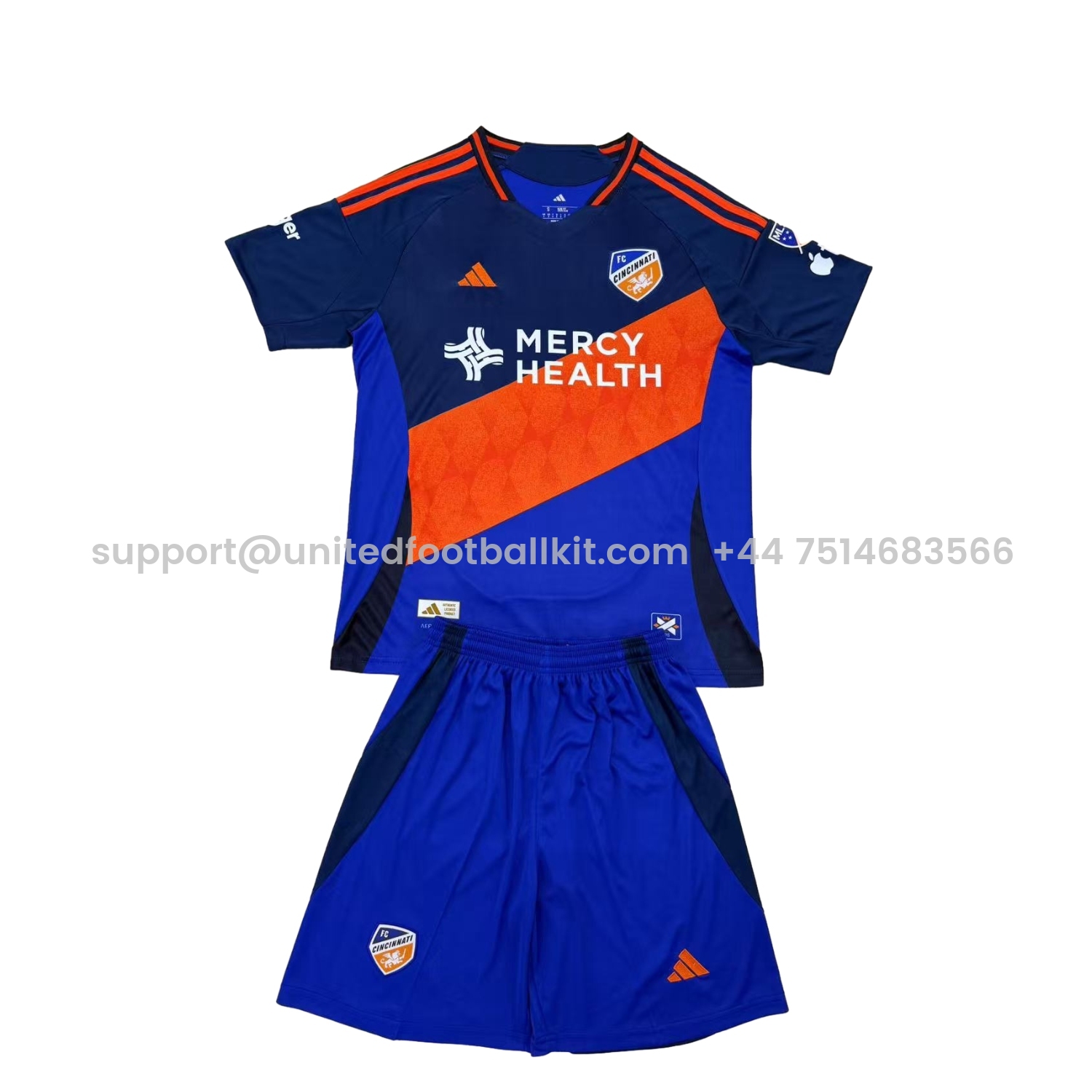 Unitedfootballkit.com | Cincinnati 25-26 Home Kids Kit -Customize Name, Number and Patch | Worldwide Shipping