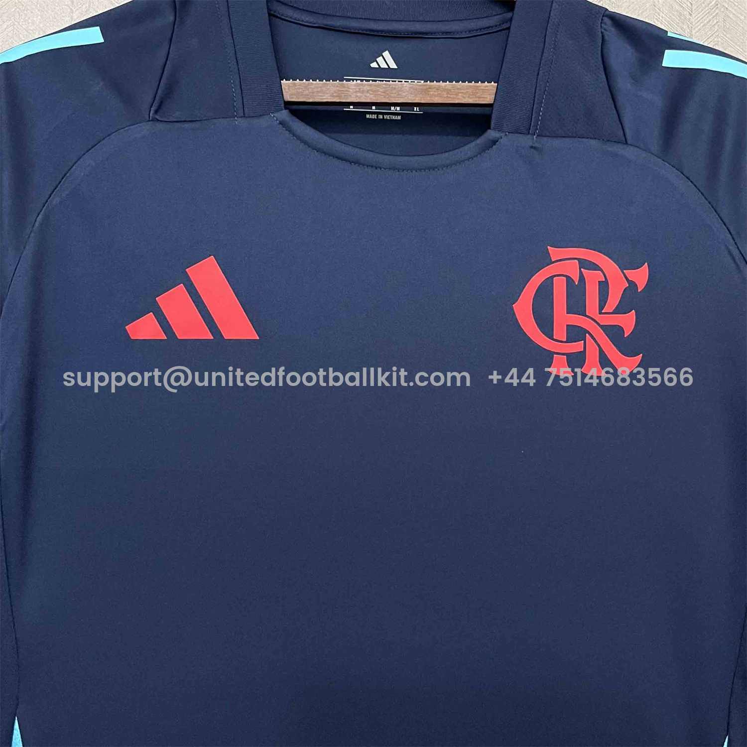 Unitedfootballkit.com | Flamengo 25-26 Deep Blue Training Jersey - Fans Version -Customize Name, Number and Patch | Worldwide Shipping