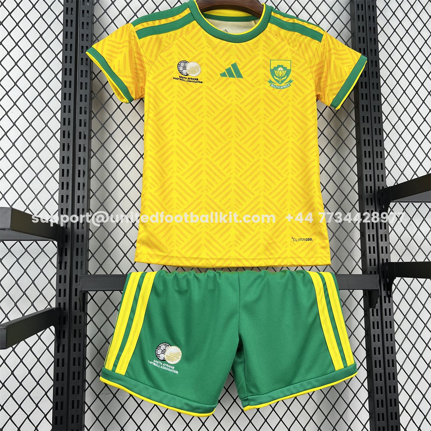 Unitedfootballkit.com | South Africa 2026 Home Kids Kit -Customize Name, Number and Patch | Worldwide Shipping