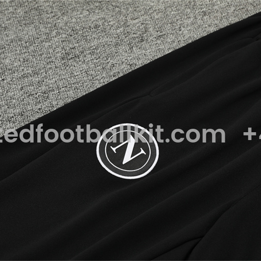 Unitedfootballkit.com | Napoli 24-25 Long Sleeve Training Set - Black Blue -Customize Name, Number and Patch | Worldwide Shipping