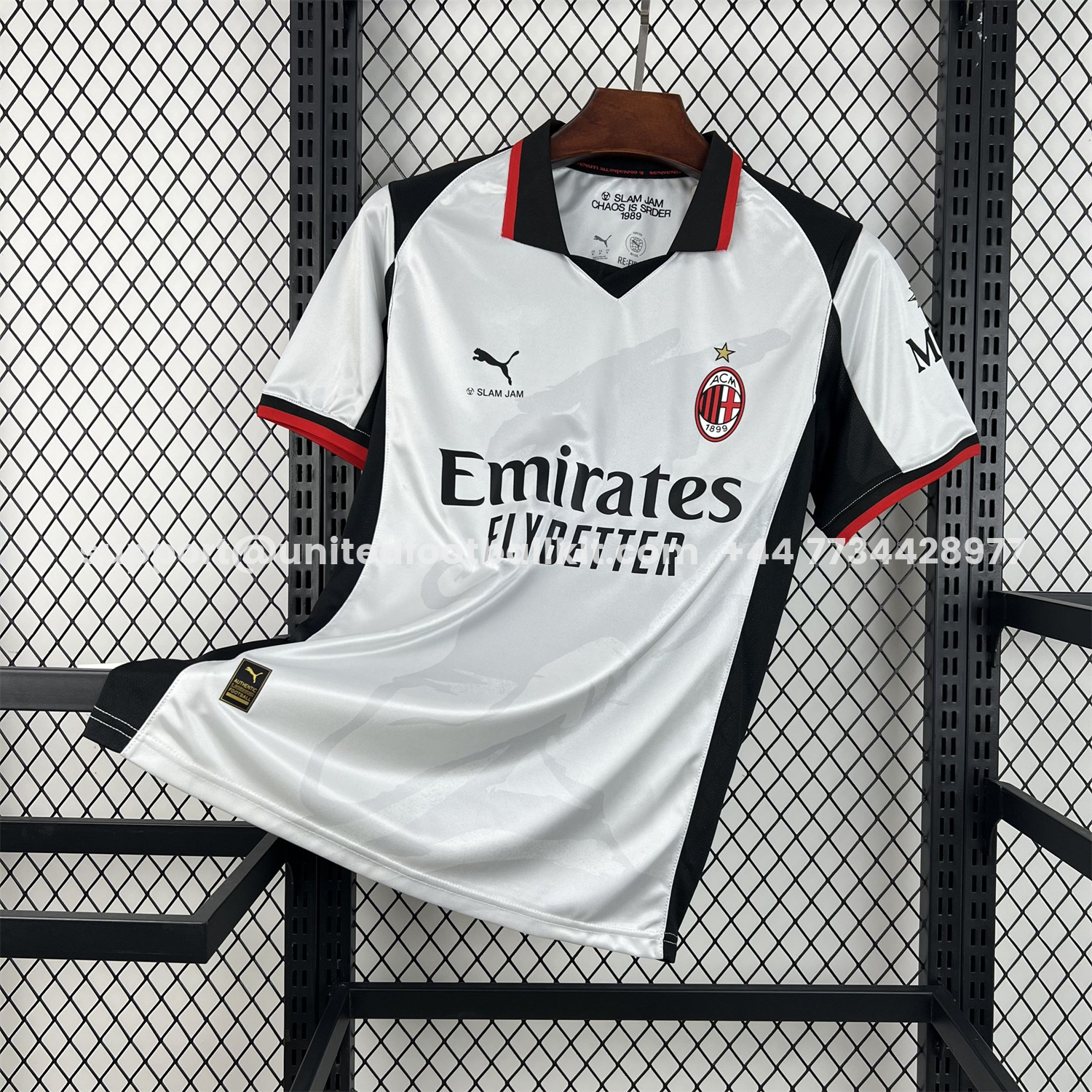 Unitedfootballkit.com | AC Milan 26-27 Slam Jam Special Jersey - Fans Version -Customize Name, Number and Patch | Worldwide Shipping