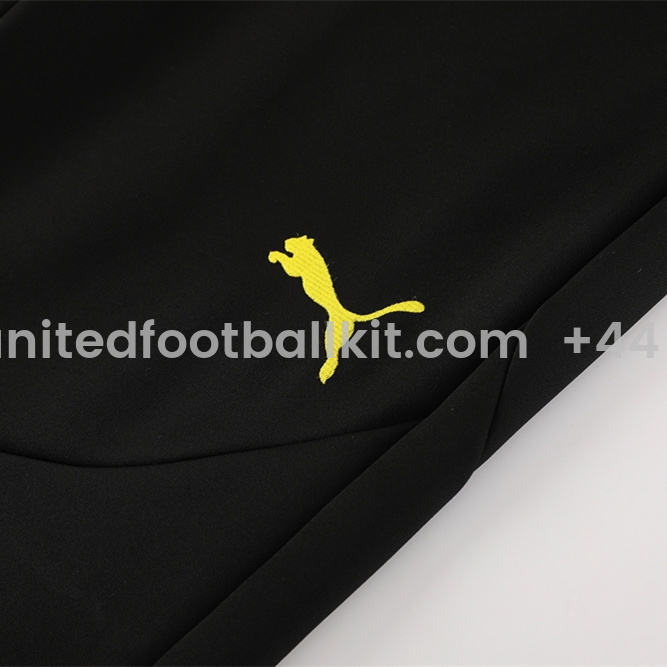 Unitedfootballkit.com | Dortmund 24-25 Jacket Training Tracksuit - Black and Yellow -Customize Name, Number and Patch | Worldwide Shipping