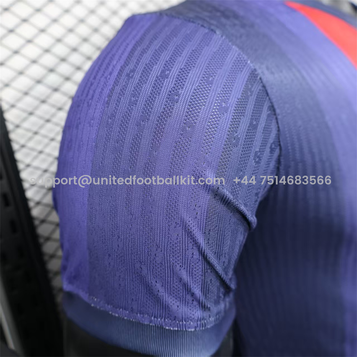 Unitedfootballkit.com | Barcelona 25-26 Big LOGO Red & Blue Stripe Special Edition Jersey - Player Version -Customize Name, Number and Patch | Worldwide Shipping