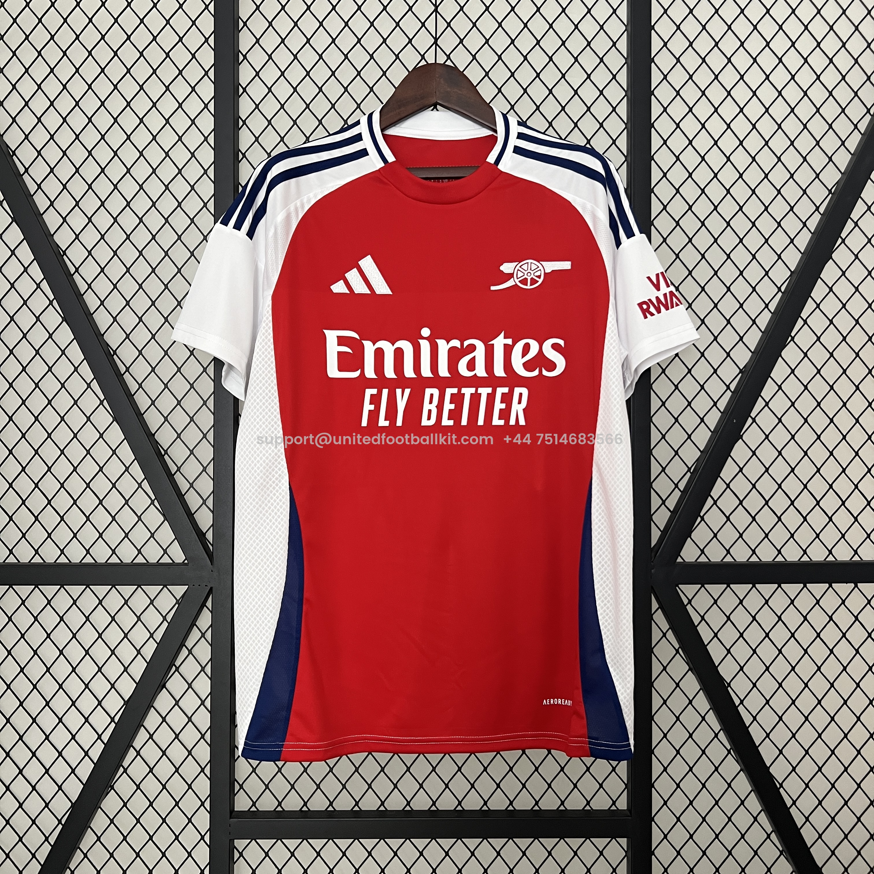 Unitedfootballkit.com | Arsenal 24-25 Home Stadium Jersey - Fans Version -Customize Name, Number and Patch | Worldwide Shipping