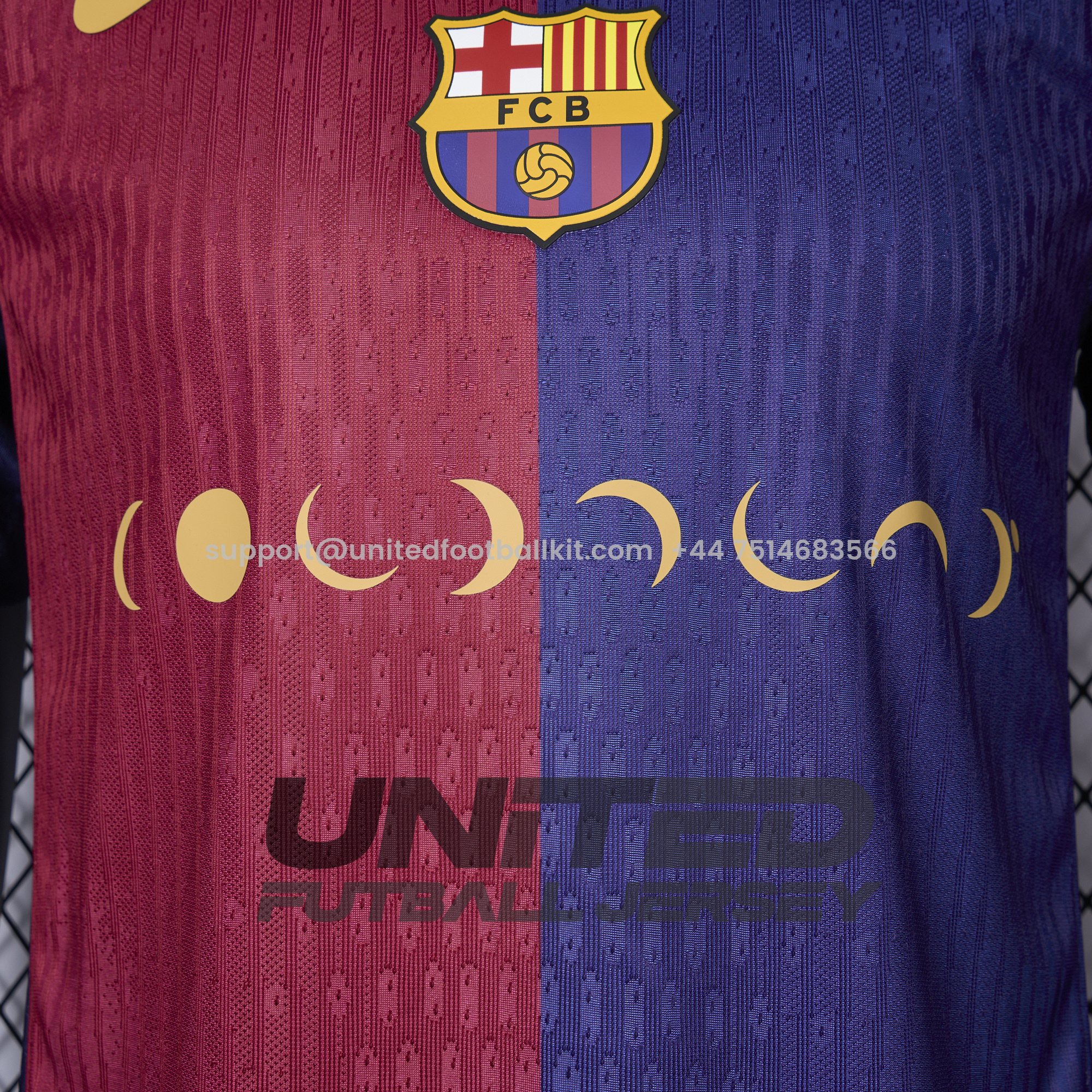 Unitedfootballkit.com | Barcelona X CP 24-25 Home New Co-Branded Jersey - Player Version -Customize Name, Number and Patch | Worldwide Shipping