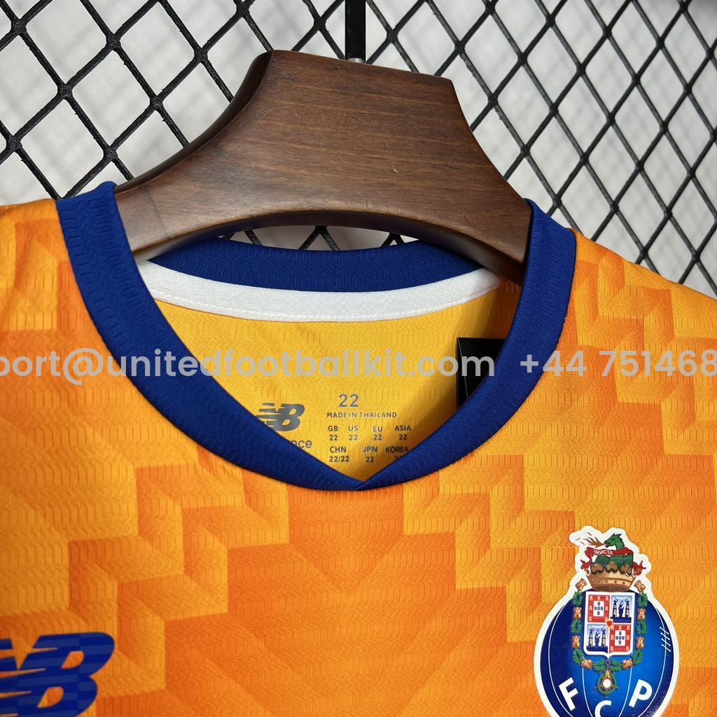 Unitedfootballkit.com | Porto 24-25 Away Kids Kit -Customize Name, Number and Patch | Worldwide Shipping